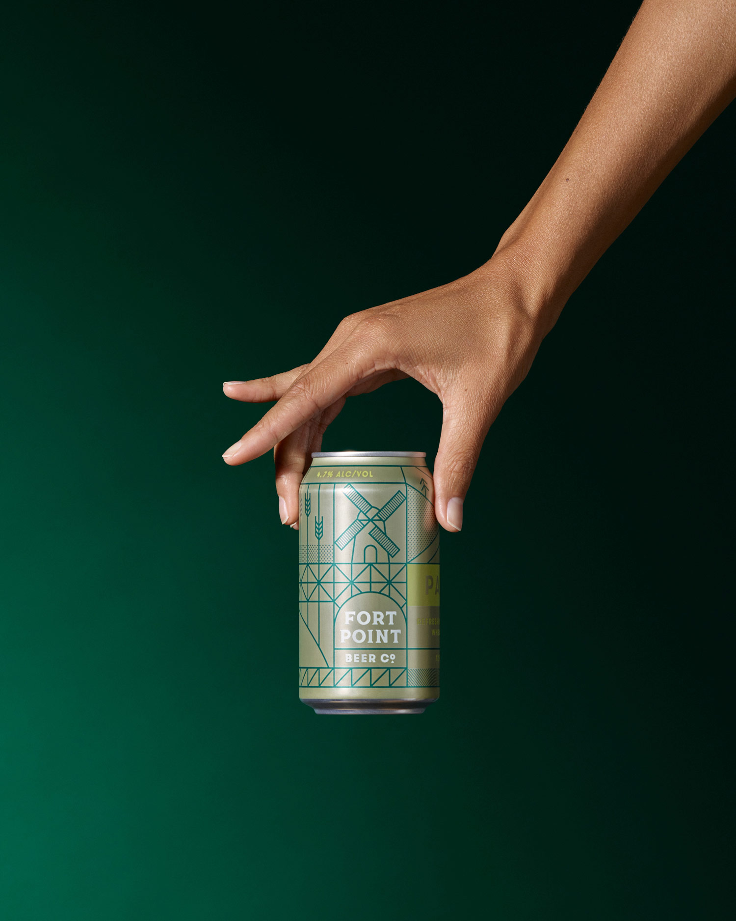 Package design for Fort Point Beer Company by San Francisco based graphic design studio Manual