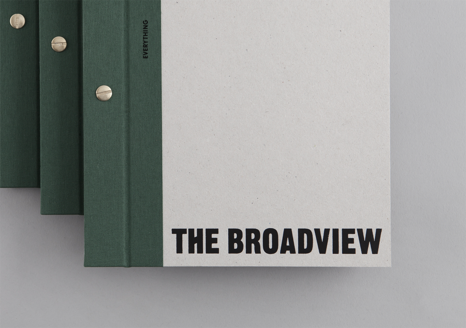 Visual identity and menus designed by Blok for Toronto's The Broadview Hotel