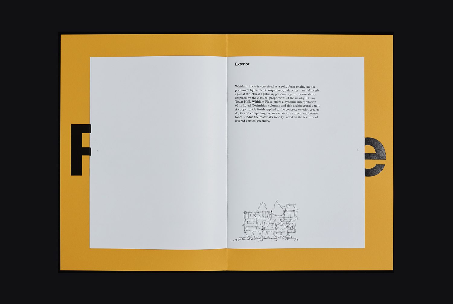 Response, a brochure designed by Studio Hi Ho for Fitzroy development Whitlam Place