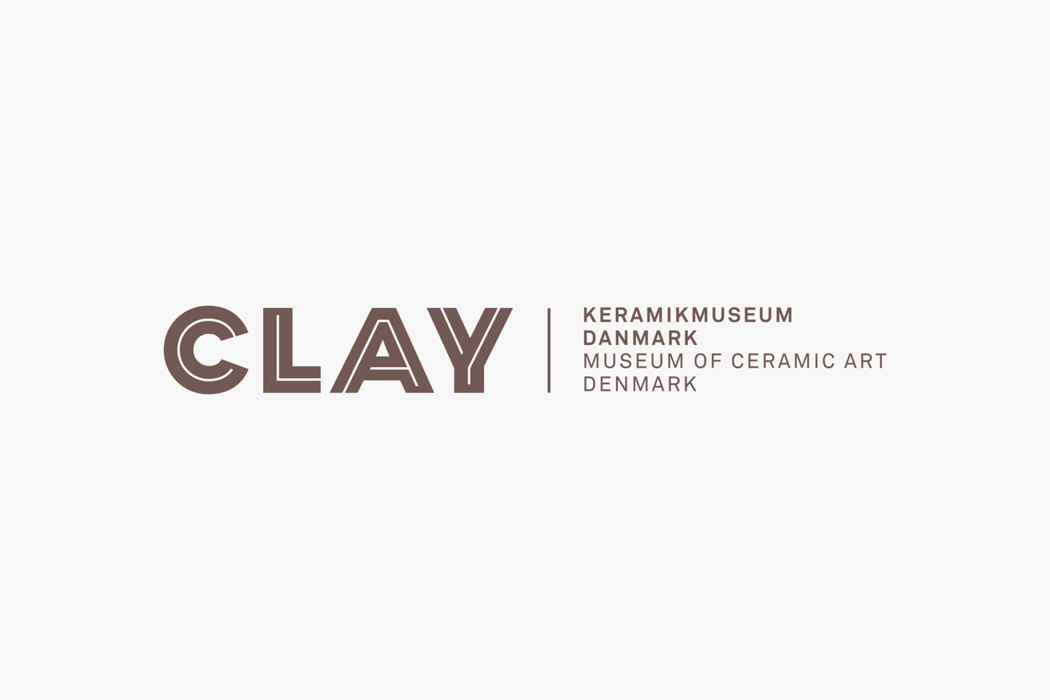 Logotype for Clay — Museum of Ceramic Art Denmark by Studio Claus Due