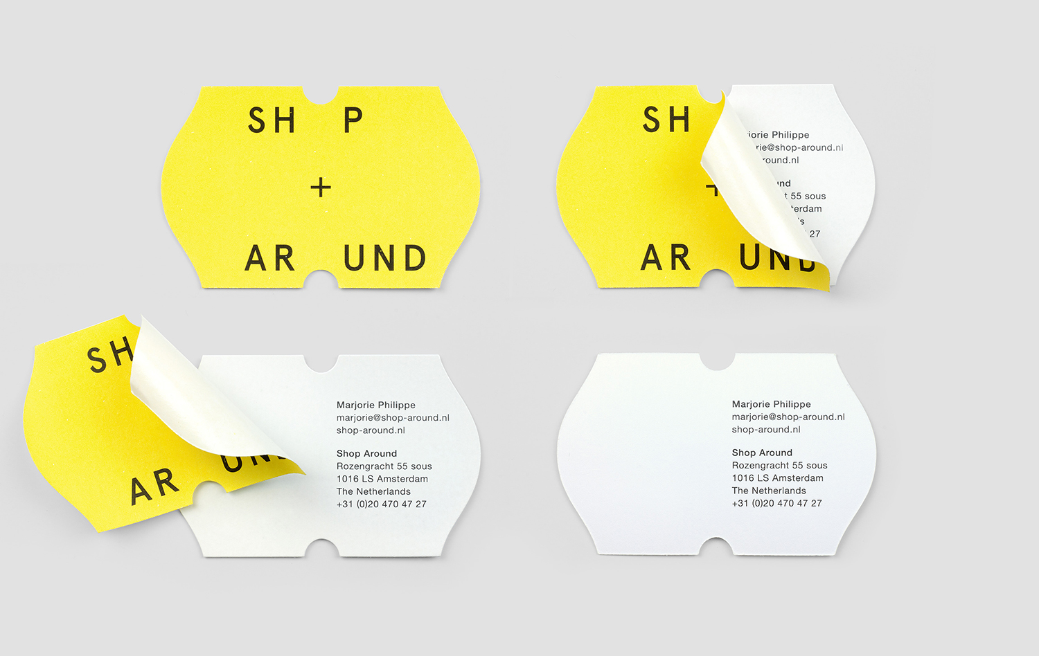 Brand identity and business cards by Toko for New York and Amsterdam-based creative production agency ShopAround