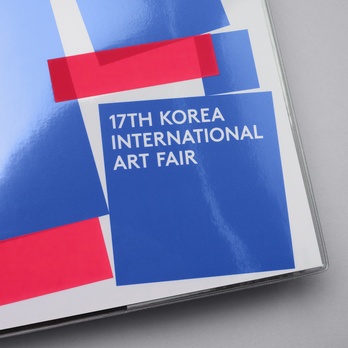 Visual identity of posters, catalogues, programmes, tickets and banners by Studio fnt for Korea International Art Fair 2018
