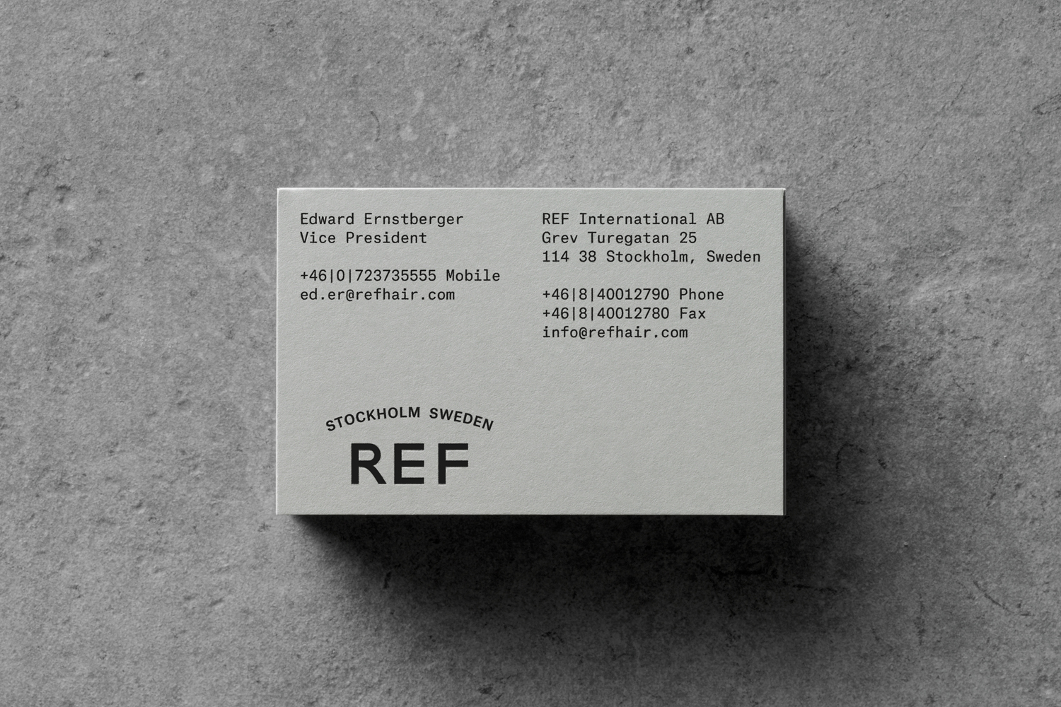 Minimal Design & Branding – REF by Kurppa Hosk, Sweden