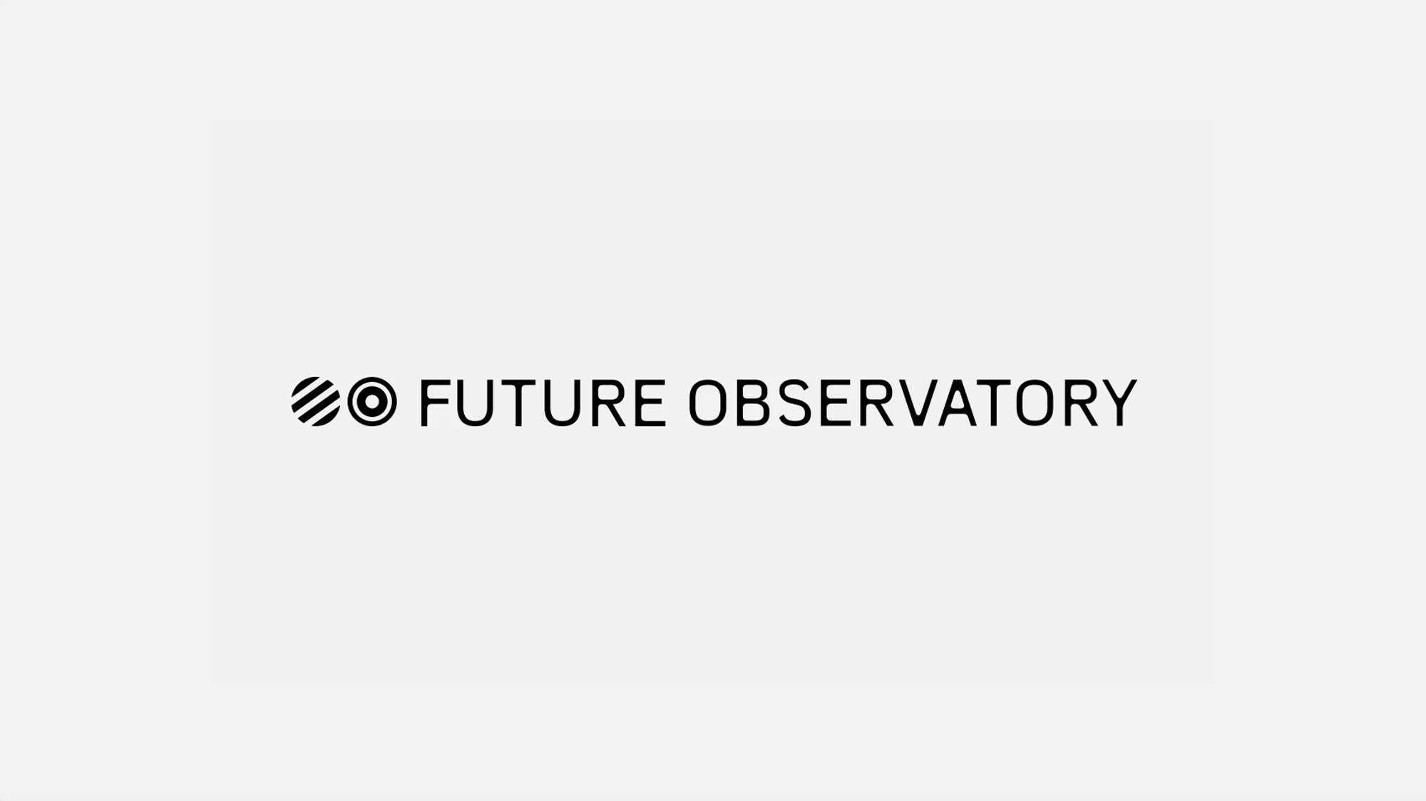 Brand identity by London-based SPIN for London-based design research organisation Future Observatory