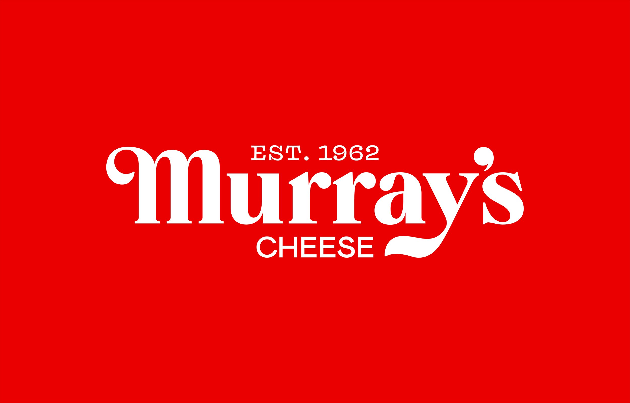 New logo-type, illustration and packaging design for Murray's Cheese created by Base Design