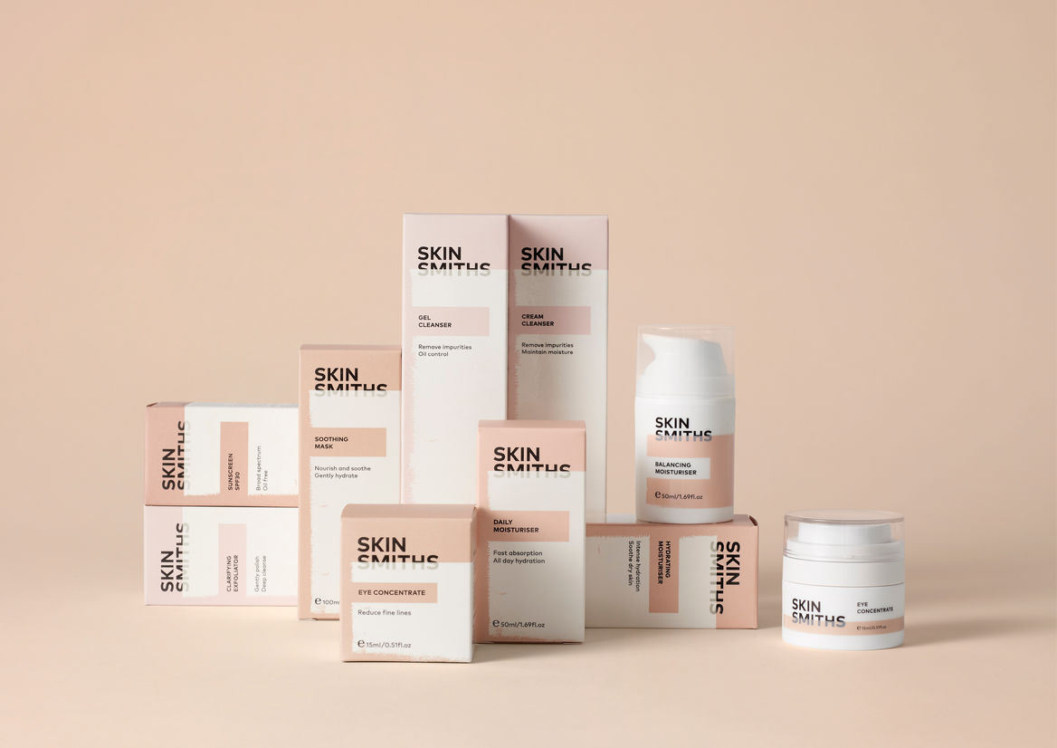 Packaging design by Aukland-based studio Akin for New Zealand sunscreen brand Skinsmiths