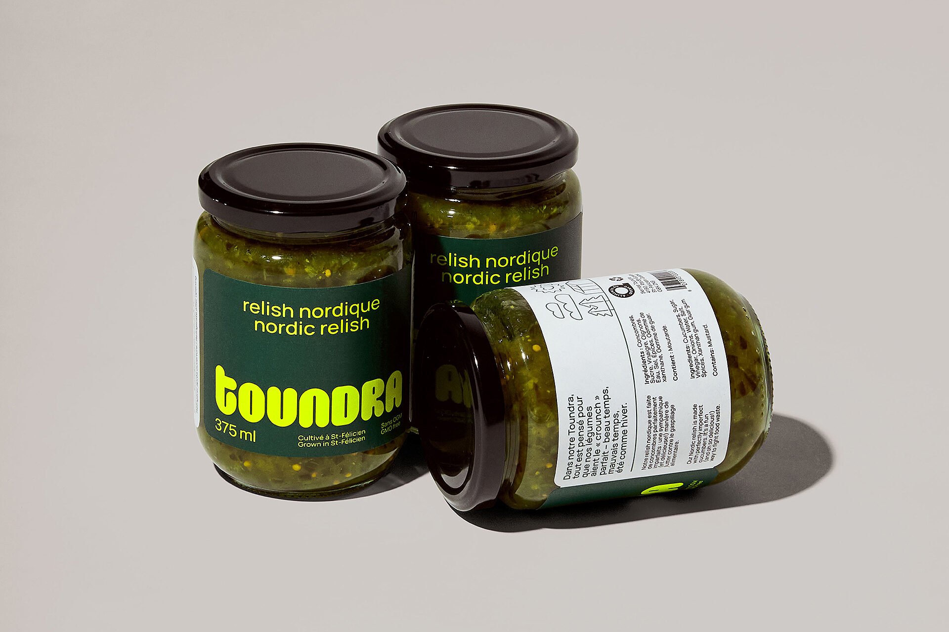 New logotype, illustration and website for Canadian cucumber brand Toundra designed by LG2