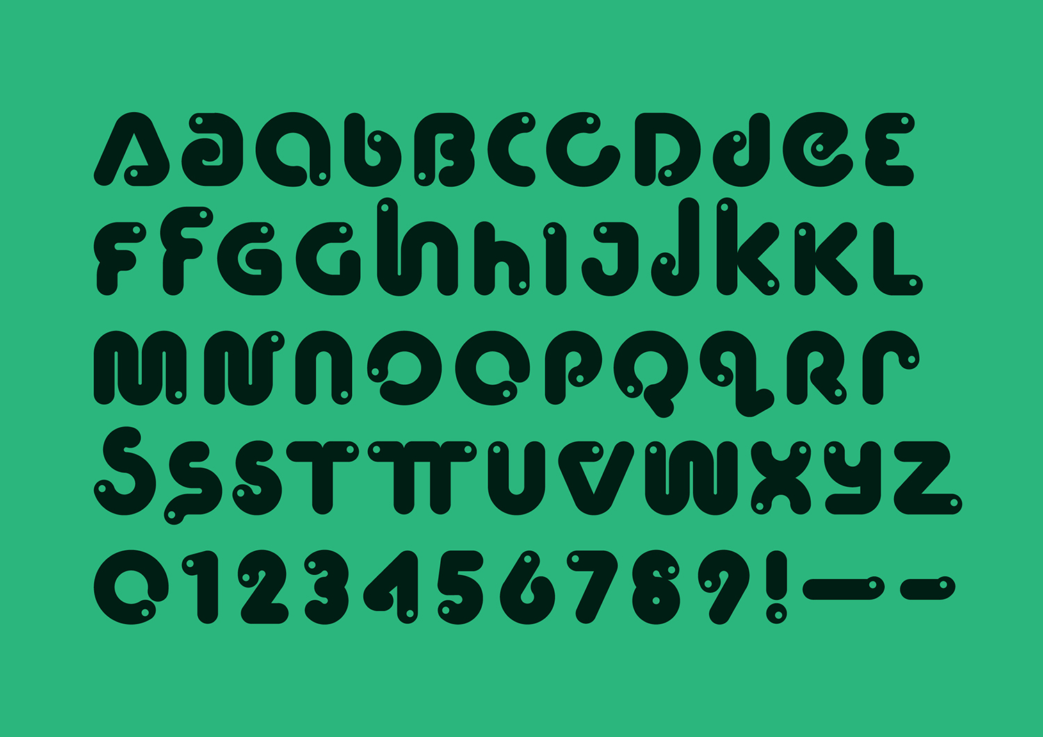 Custom typeface designed by Seachange for leading commercial compostable waste collection service We Compost