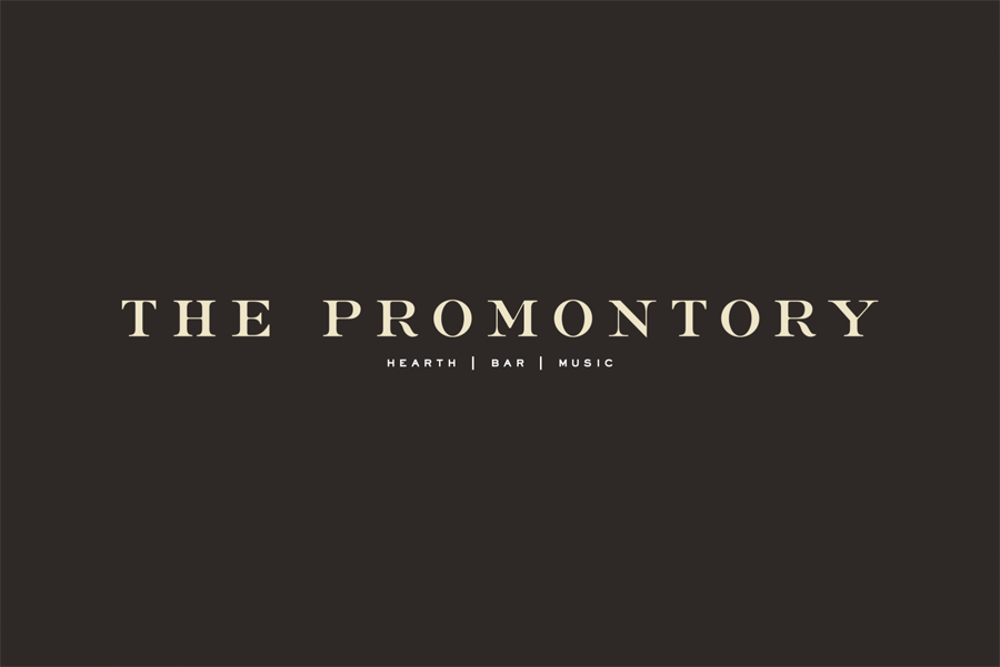 Logotype for The Promontory Chicago designed by Dan Blackman