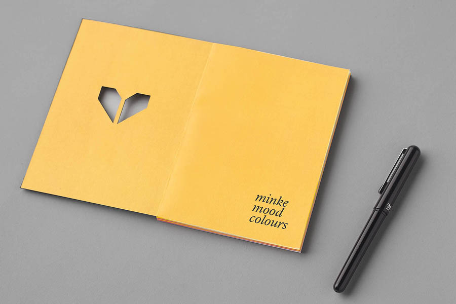 Notebook design by Atipo for print production studio Minke
