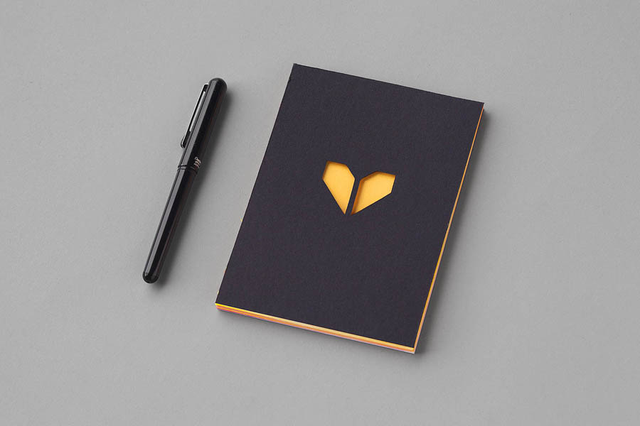 Notebook design by Atipo for print production studio Minke