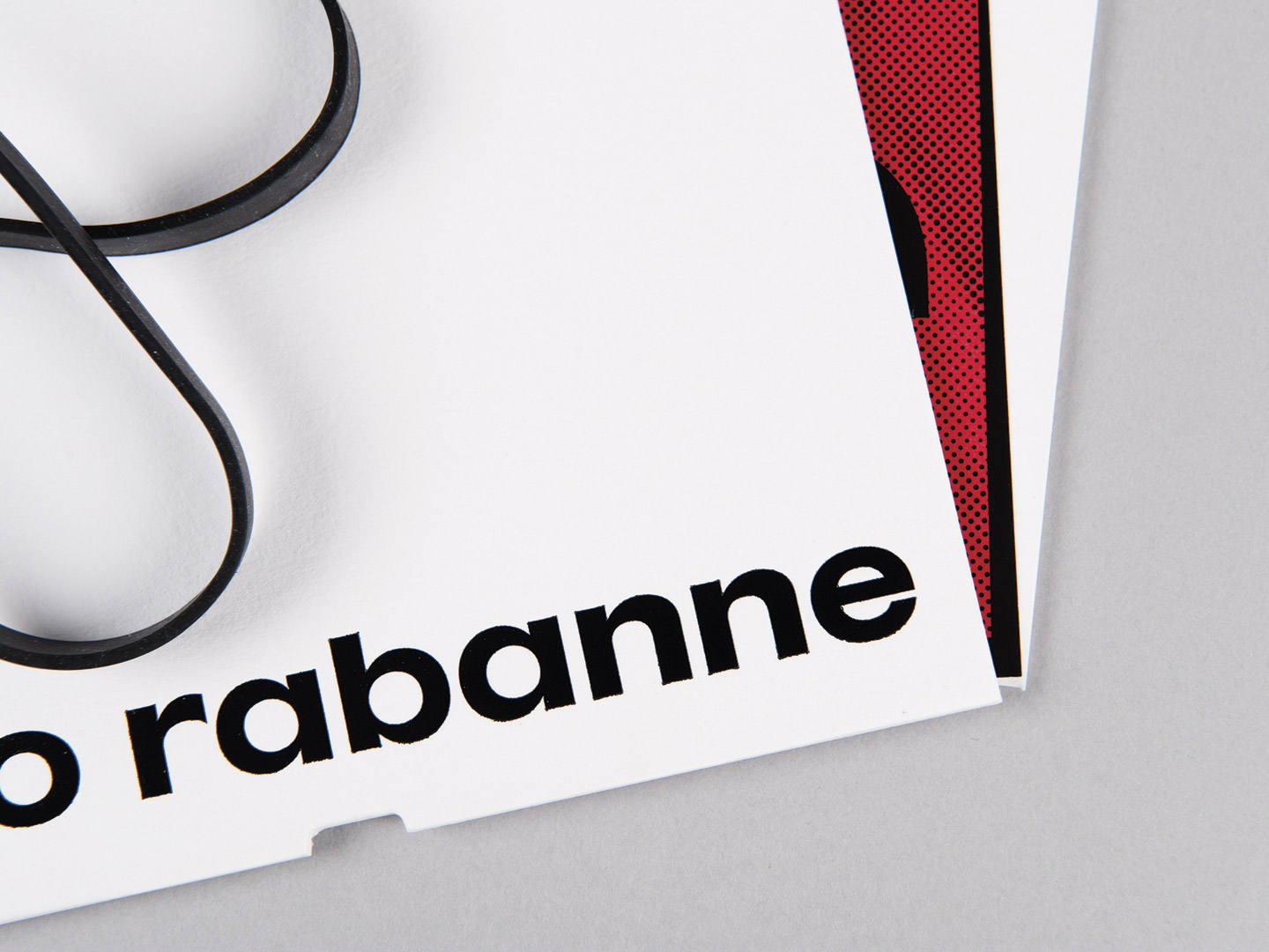 Brand identity and print for French fashion label Paco Rabanne by Zak Group, United Kingdom