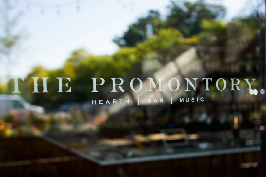 Branding and sign design for The Promontory Chicago by Dan Blackman