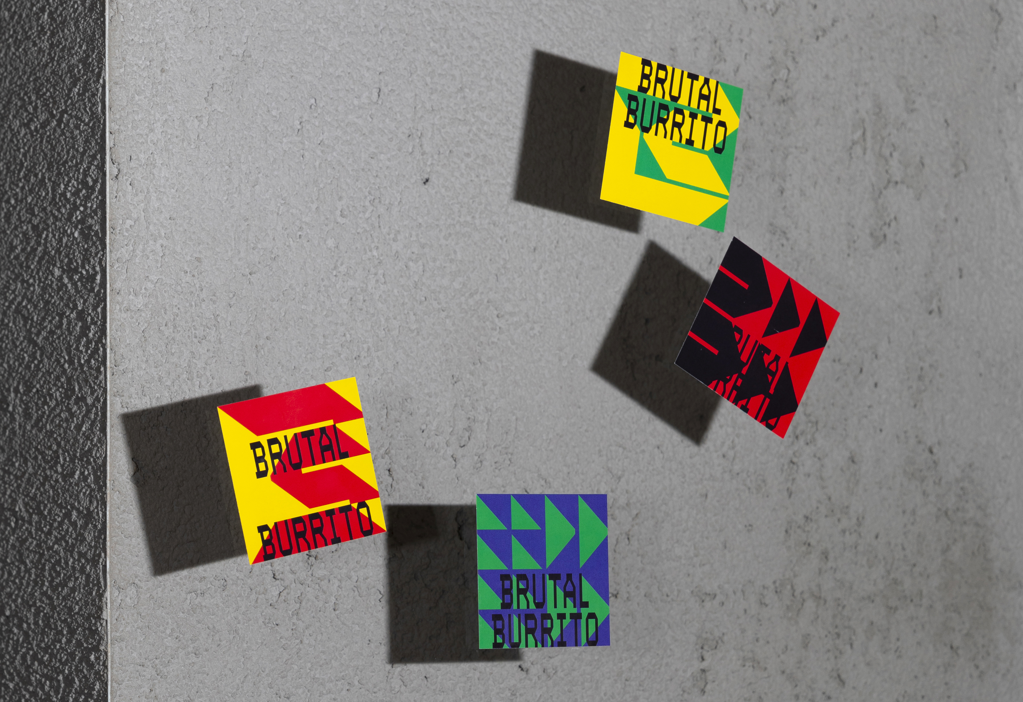 New brand identity for the Madrid-based burritos and fast food business Brutal Burrito by Tres Tipos Gráficos
