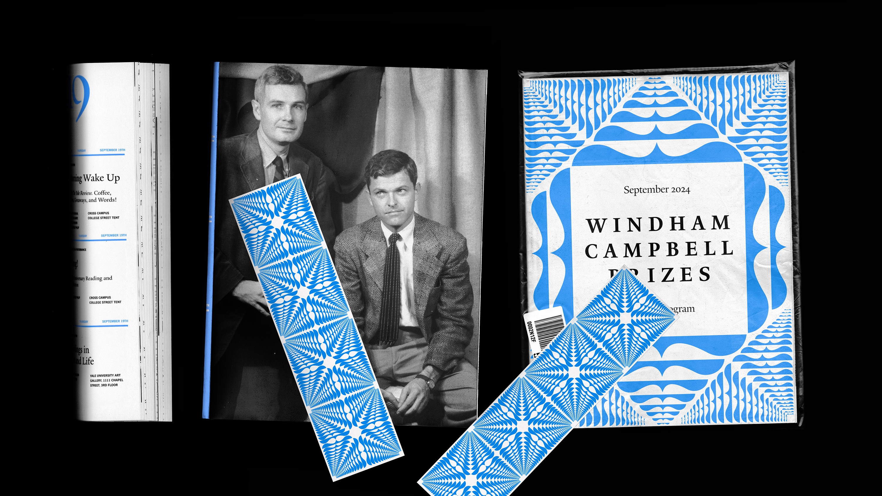 Logo, graphic design, motion graphics and print by Pentagram for Windham Campbell Prizes.