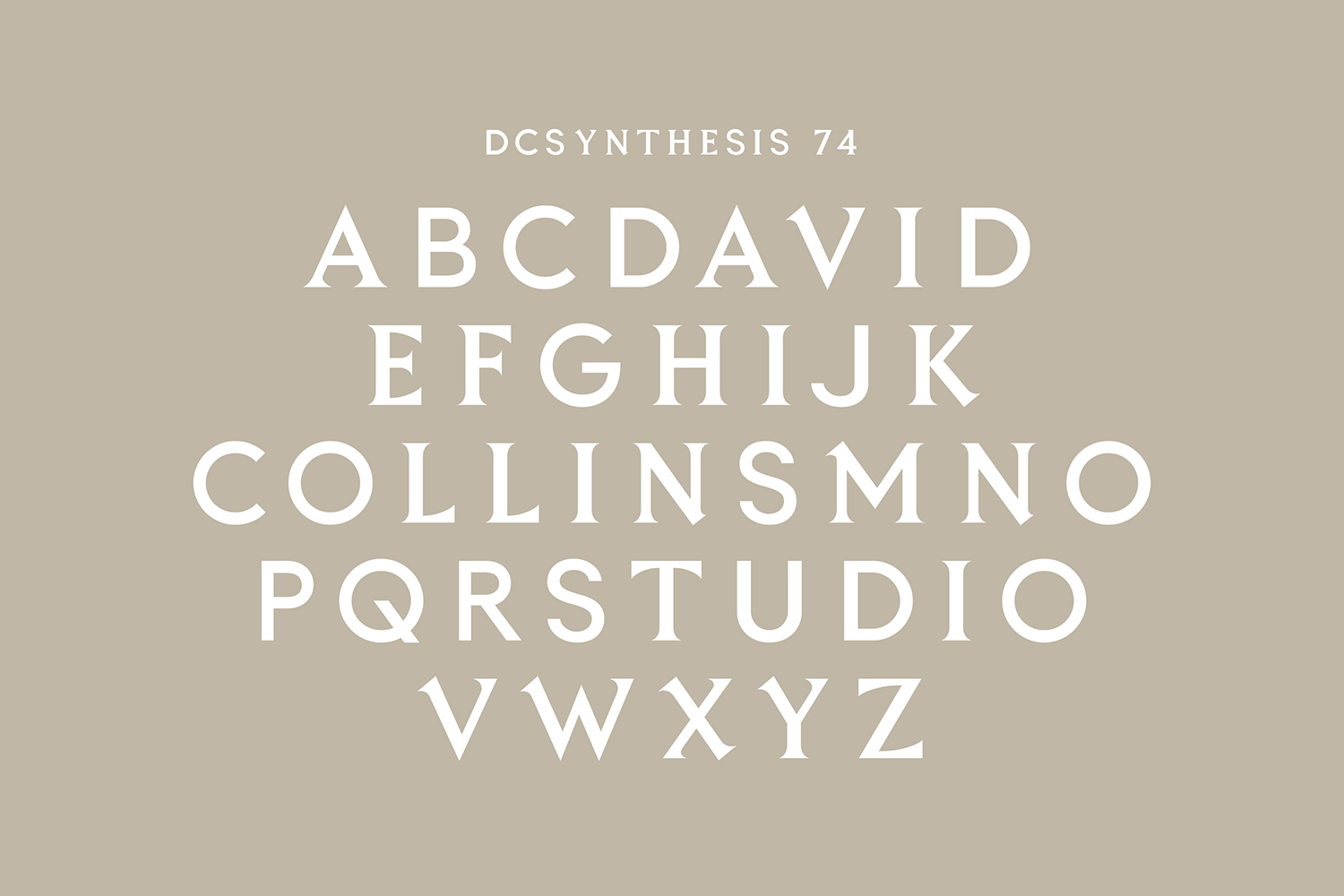 Custom Typeface Design – David Collins Studio by Bibliothèque Design
