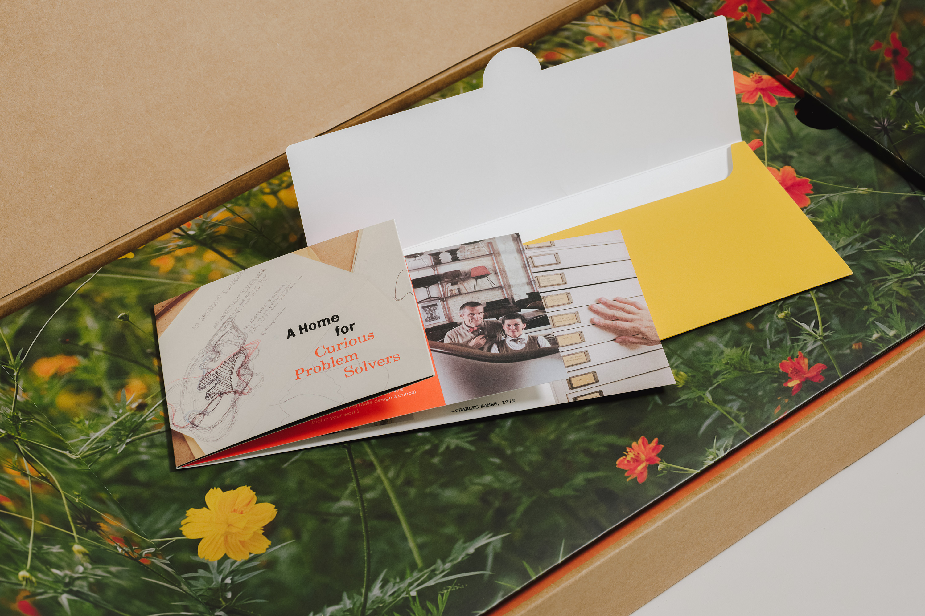 Welcome kit and brand identity designed by San Francisco-based studio Manual for The Eames Institute