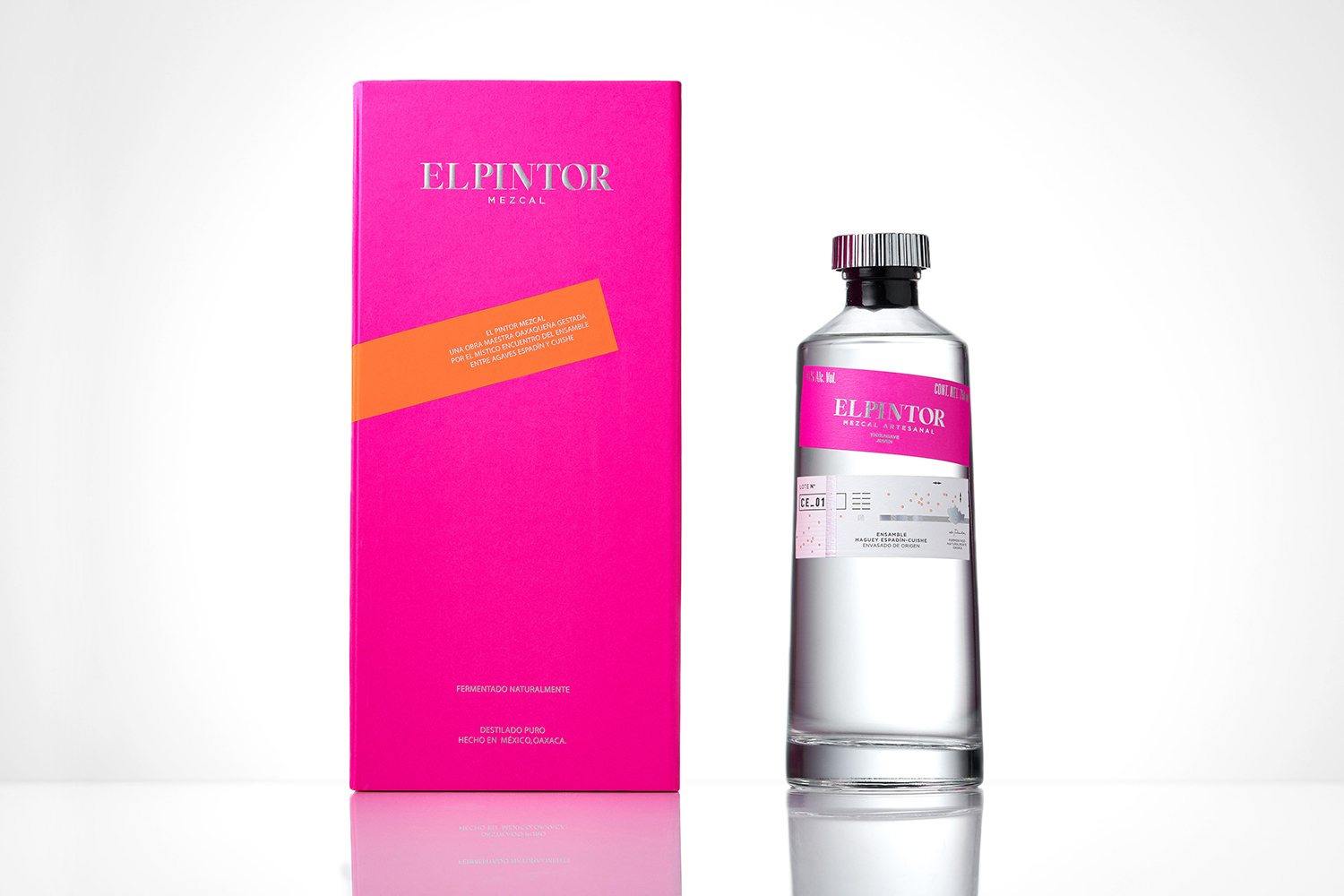 Graphic identity and packaging by Anagrama for mezcal and tequila brand El Pintor
