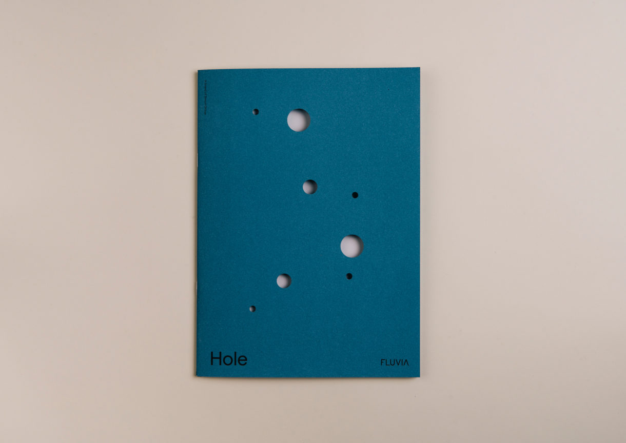 Visual identity and brochure cover by Spanish studio Folch for Fluvia, a range of adaptable lighting solutions from LED Simon