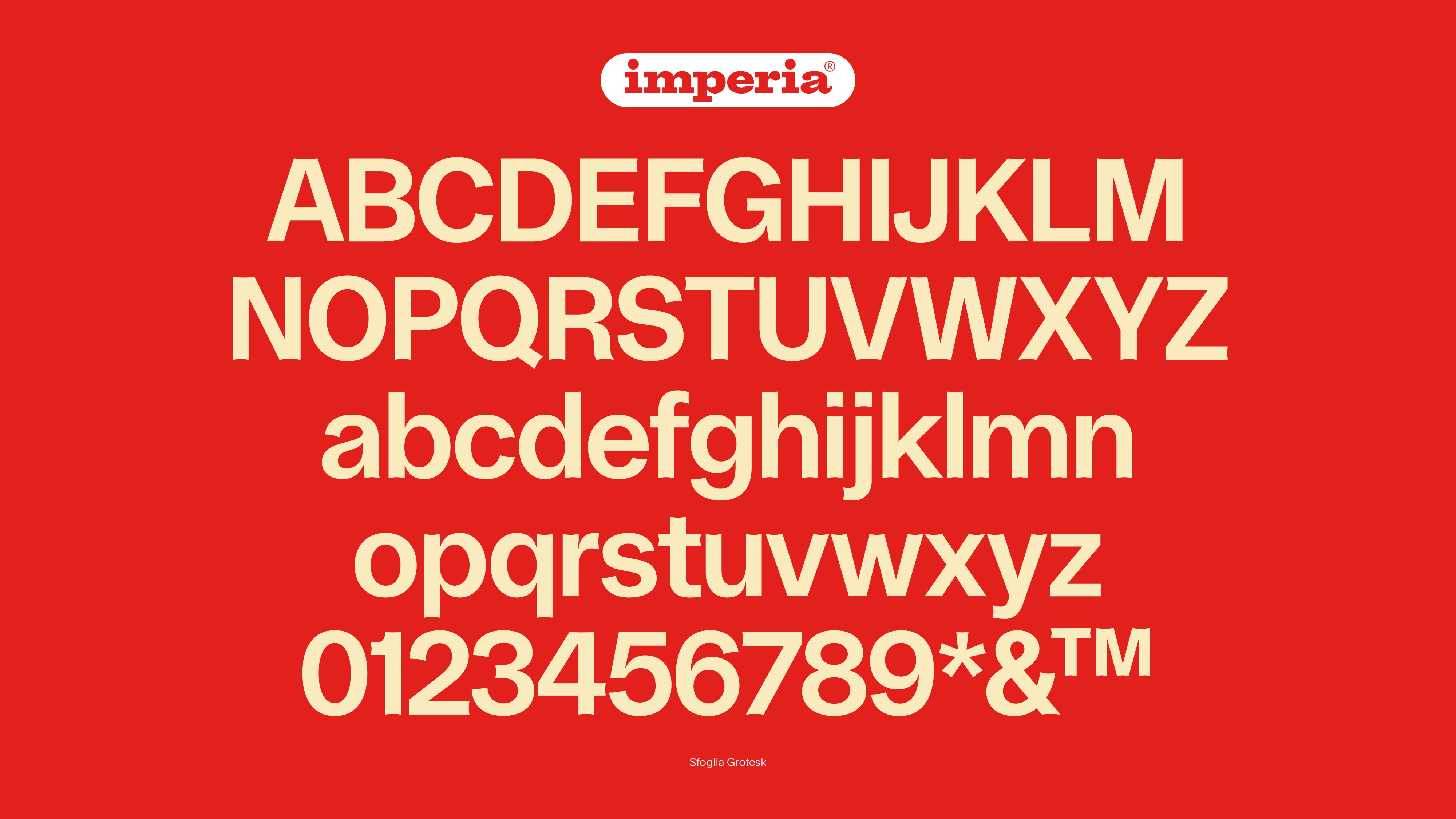 Logotype, custom typeface, illustration and motion graphics for Italian past company Imperia designed by London-based Landor