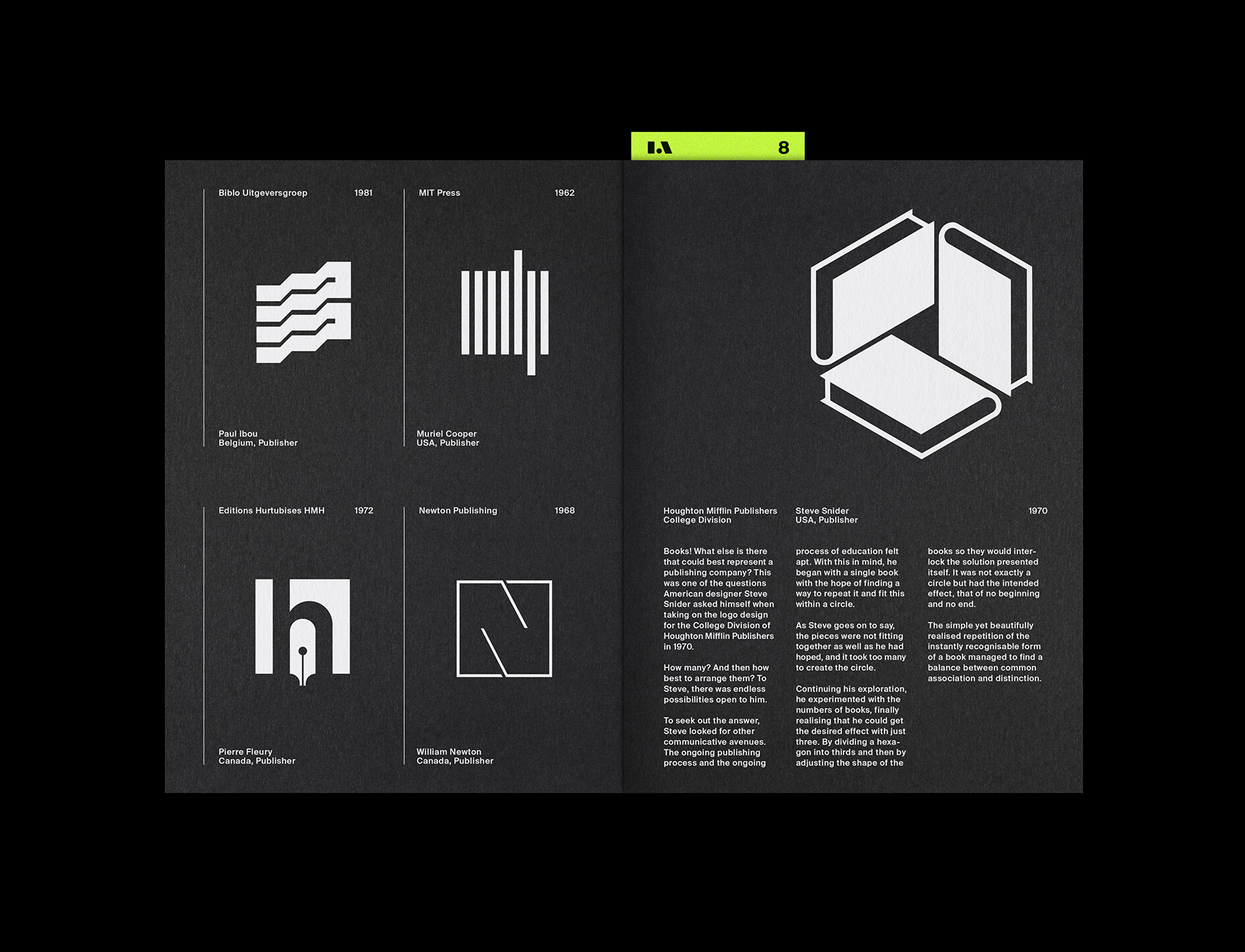 LogoArchive Issue 8, published by BP&O, designed by Richard Baird
