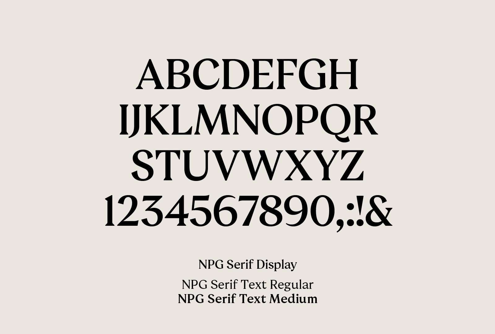 New monogram, custom typeface and brand identity designed by Edit Brand Studio for London's National Portrait Gallery