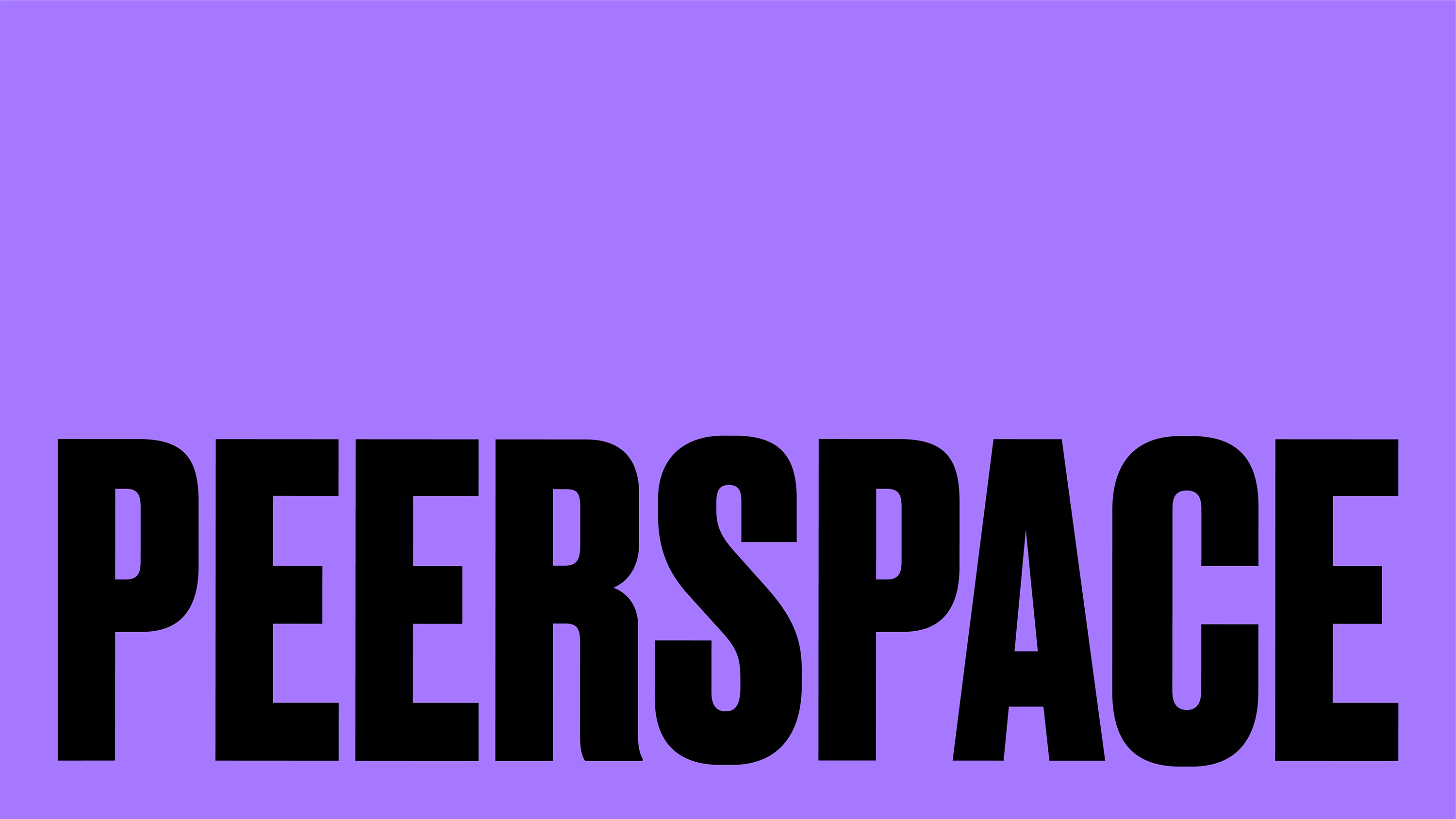 Logotype for peer-owned venue business Peerspace, designed by Mother Design. Reviewed by Eleanor Robertson for BP&O.
