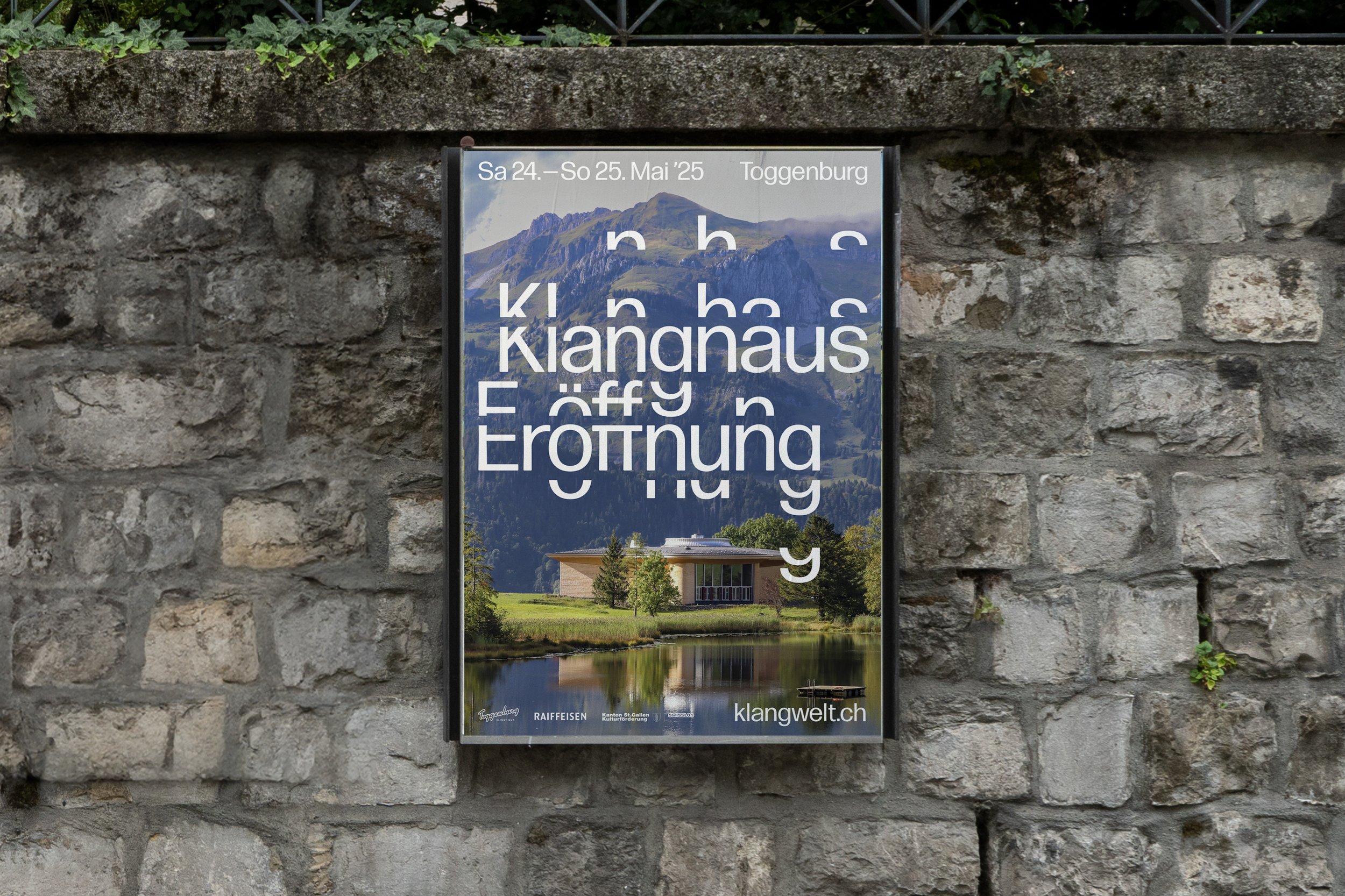 Motion logo, brand identity, website and wayfinding for Swiss audio and landscape experience Klangwelt Toggenburg designed by Studio Marcus Kraft Motion logo, brand identity, website and wayfinding for Swiss audio and landscape experience Klangwelt Toggenburg designed by Studio Marcus Kraft