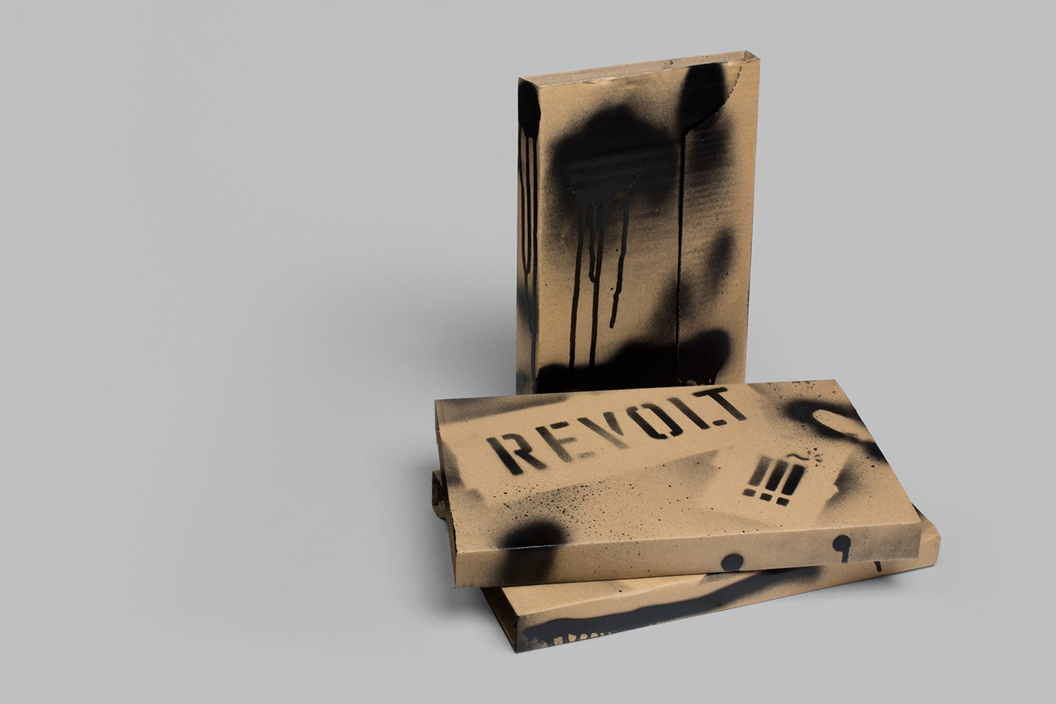 Packaging design by Paul Belford Ltd. for Revolt by Alex Lewis and Bridget Angear