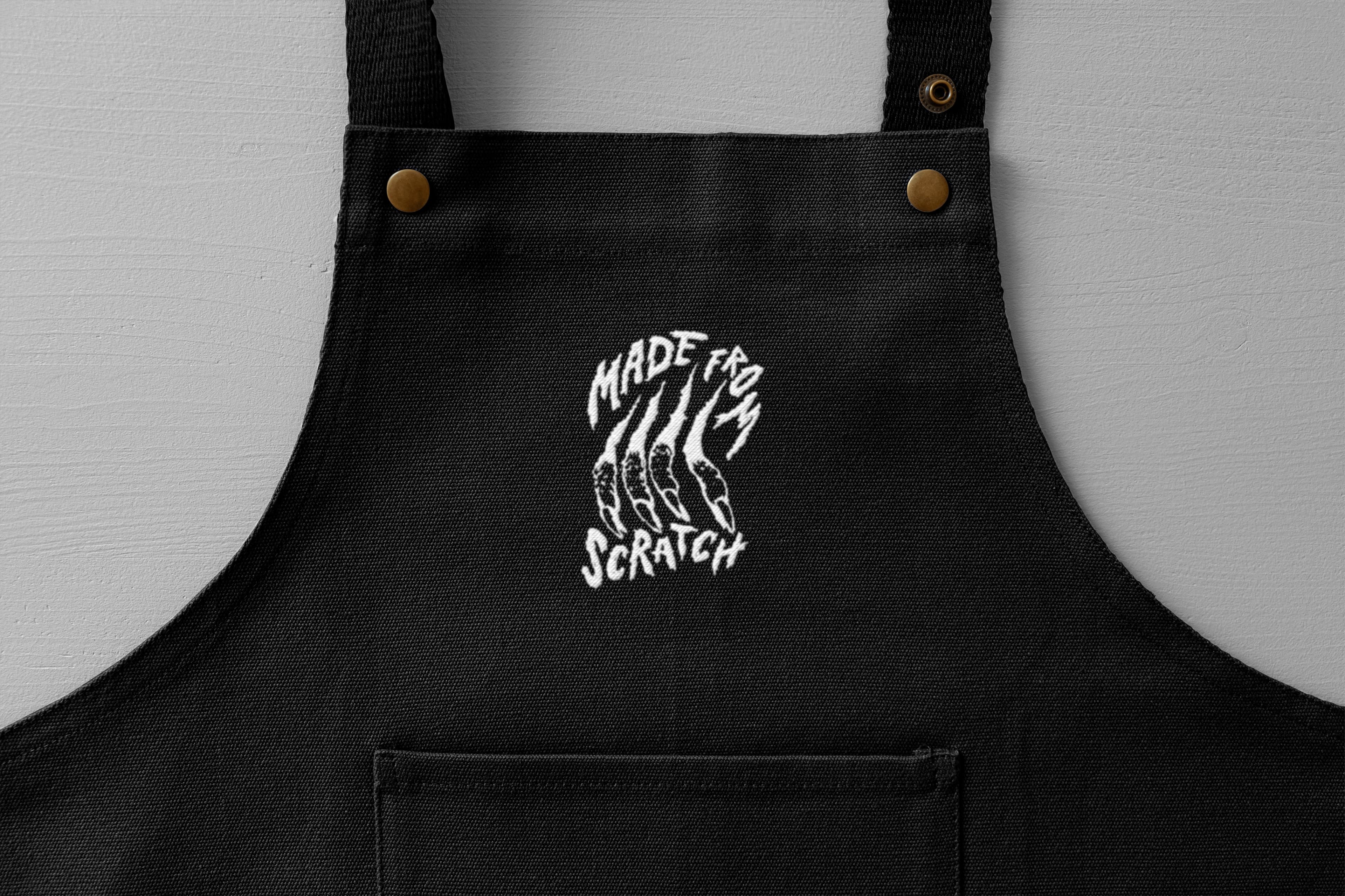Visual identity and stitched branded apron by Werklig for Sitko Pizza Co.