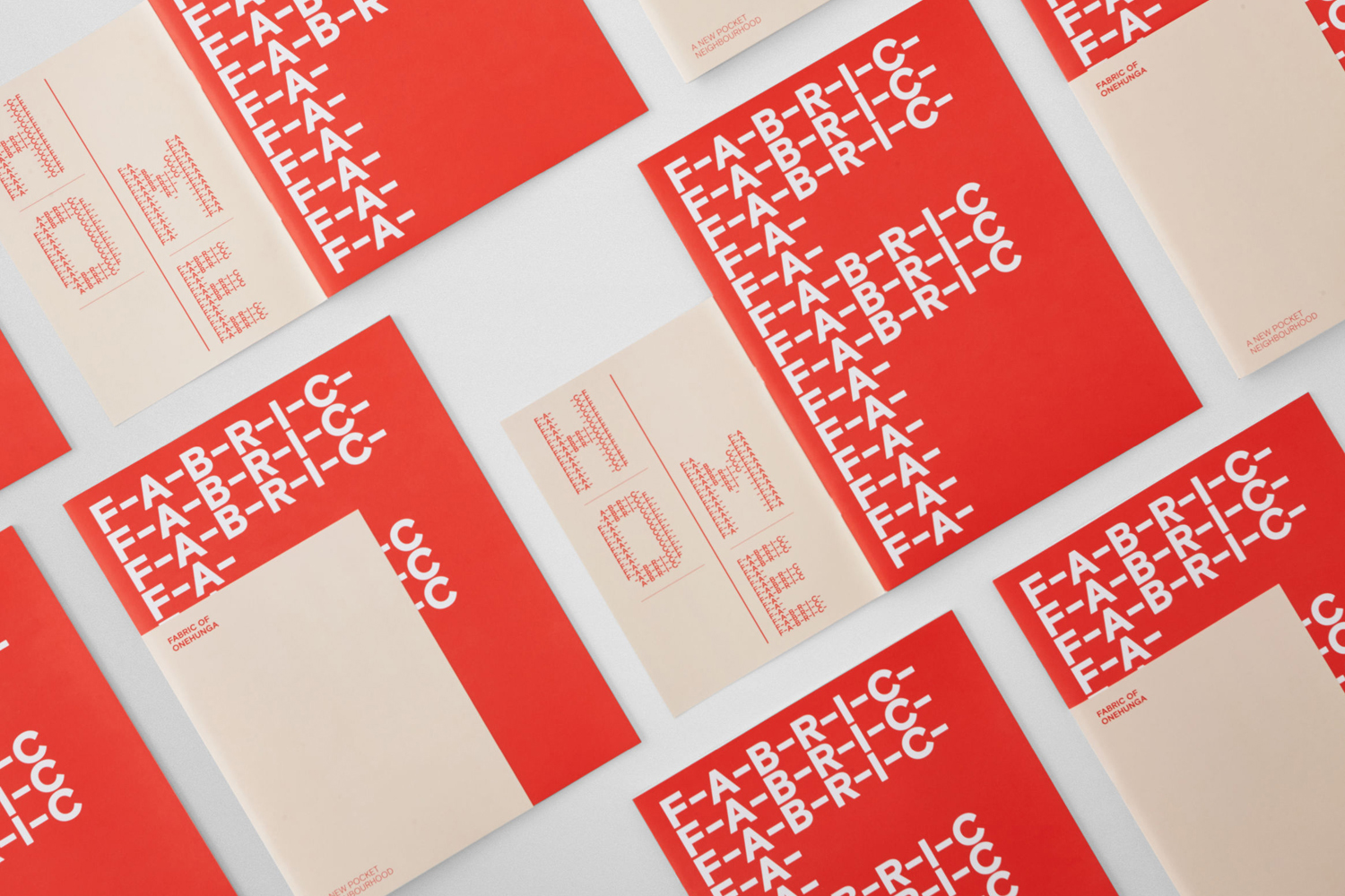 Red in Branding & Graphic Design: Fabric of Onehunga by Richards Partners, New Zealand