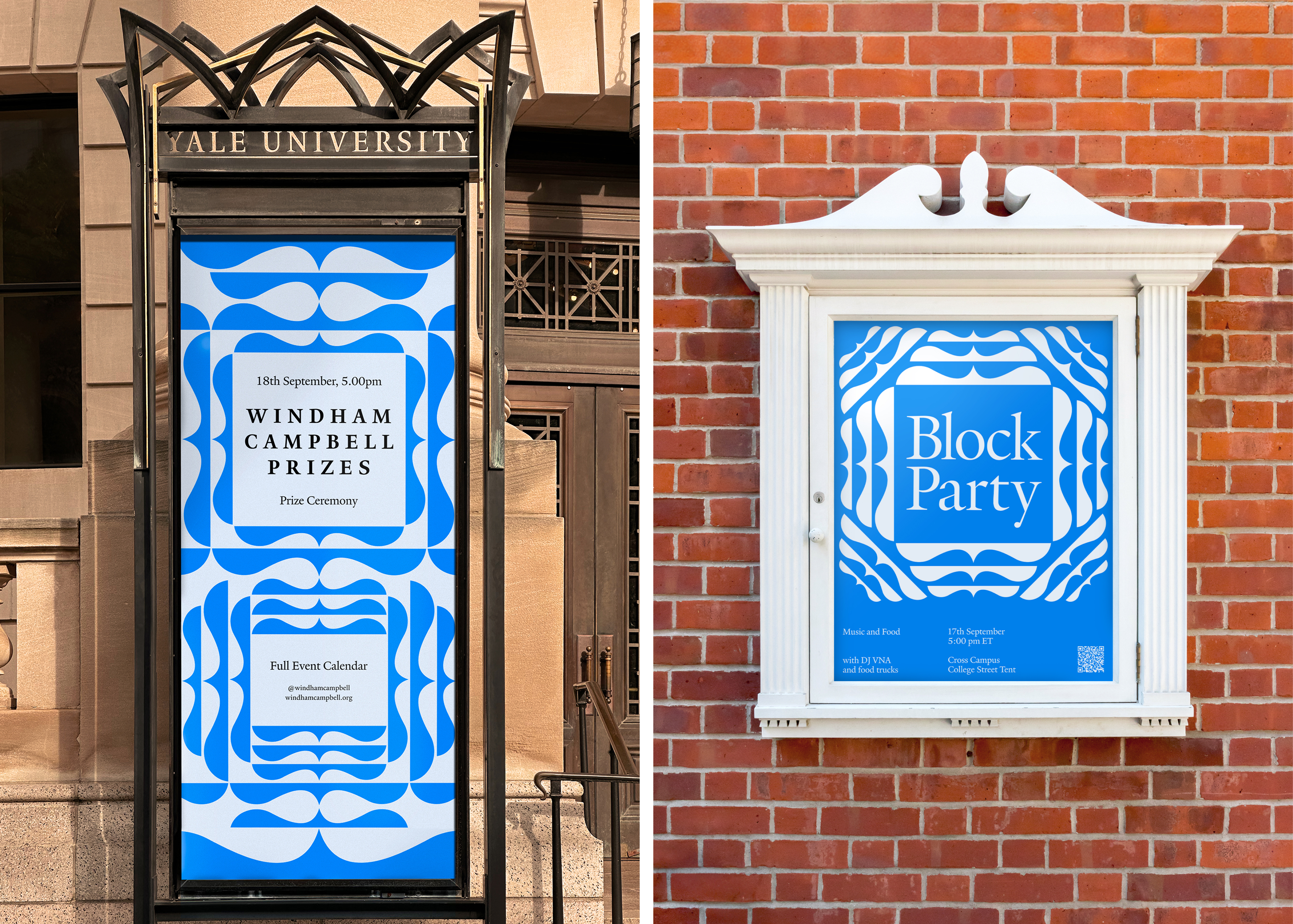 Logo, graphic design, motion graphics and print by Pentagram for Windham Campbell Prizes.