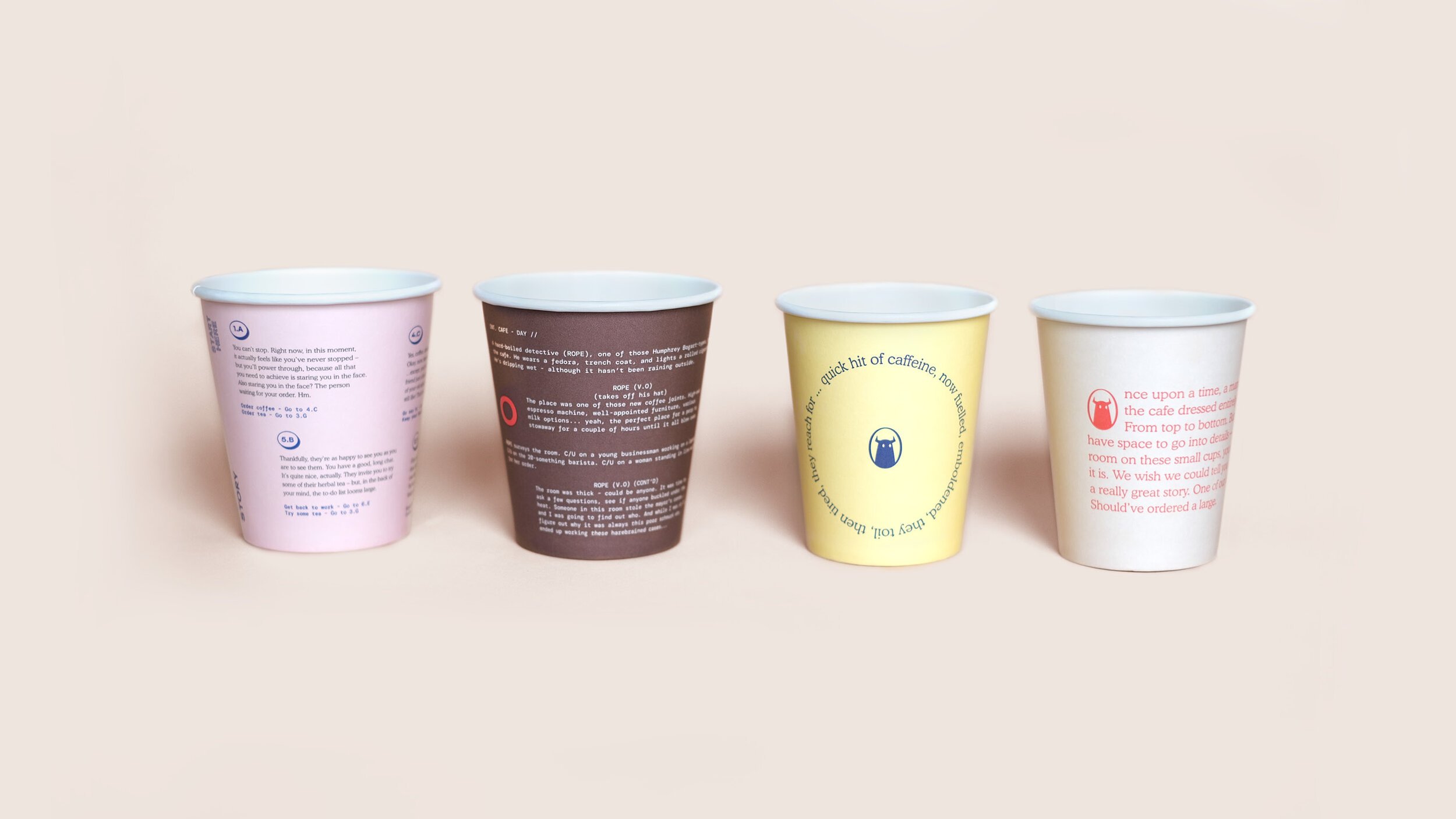 Logo, packaging, business and loyalty cards for Sydney-based Story Espresso designed by For The People