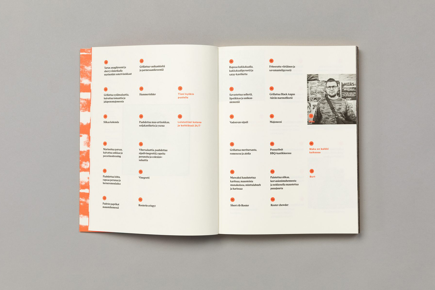 Cookbook designed by Helsinki based Bond for chef and restauranteur Kari Aihinen