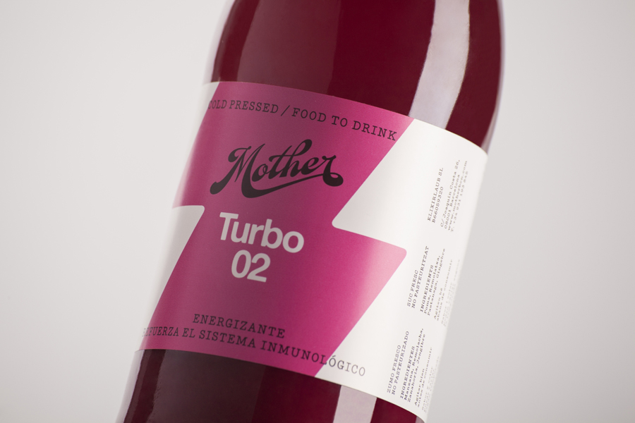 Packaging design for cold pressed juice company Mother by Mucho