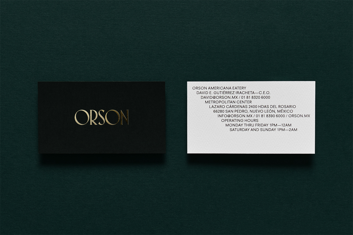 Restaurant Branding – Orson Burger Kitchen by Anagrama, Mexico