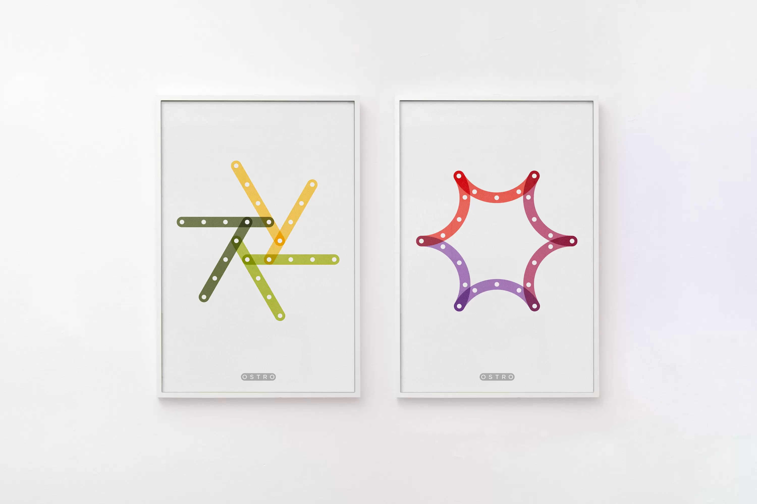 Signage and artworks designed by Mucho for American life science software company Ostro.