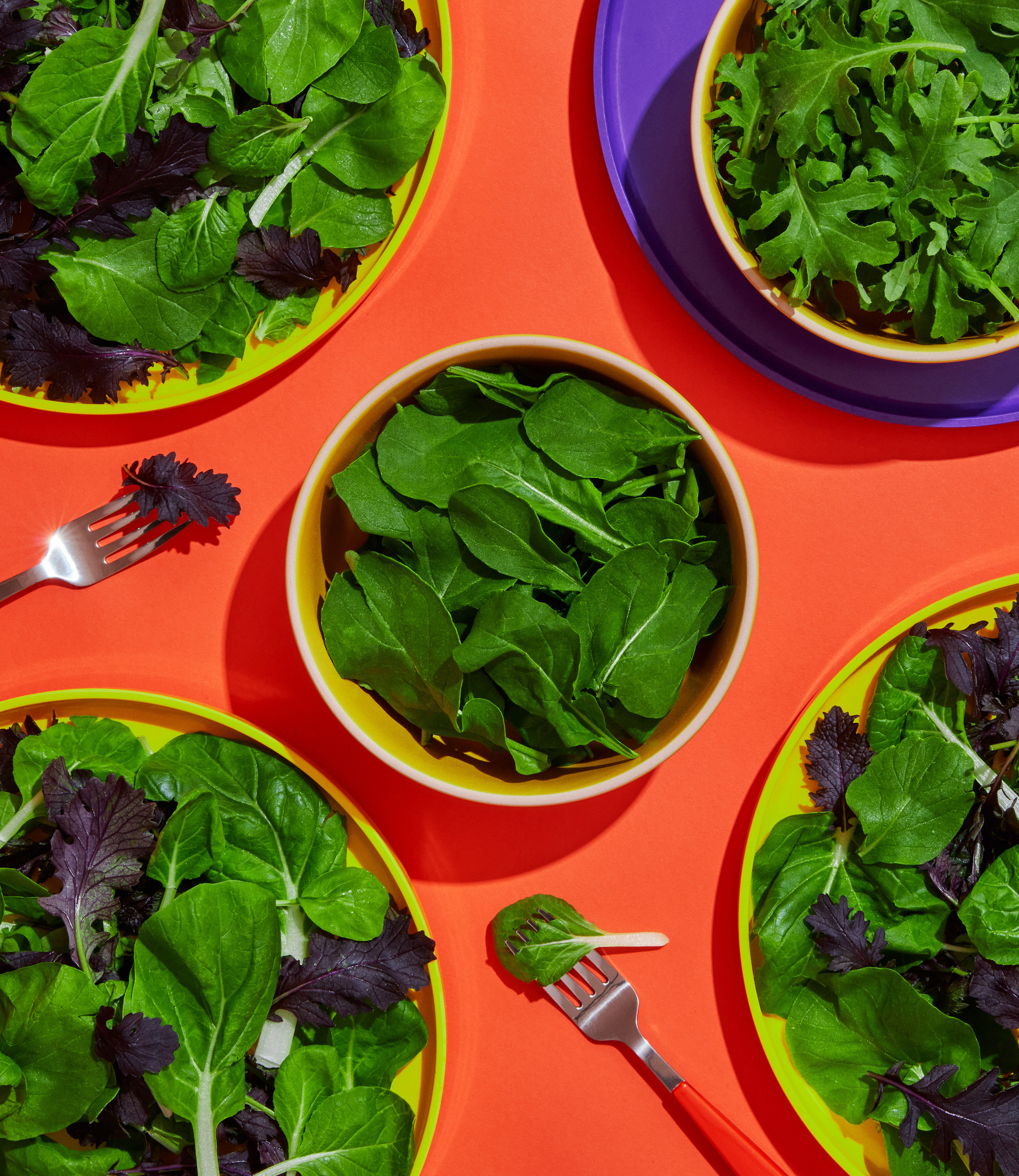 Art direction by &Walsh for US salad brand Plenty