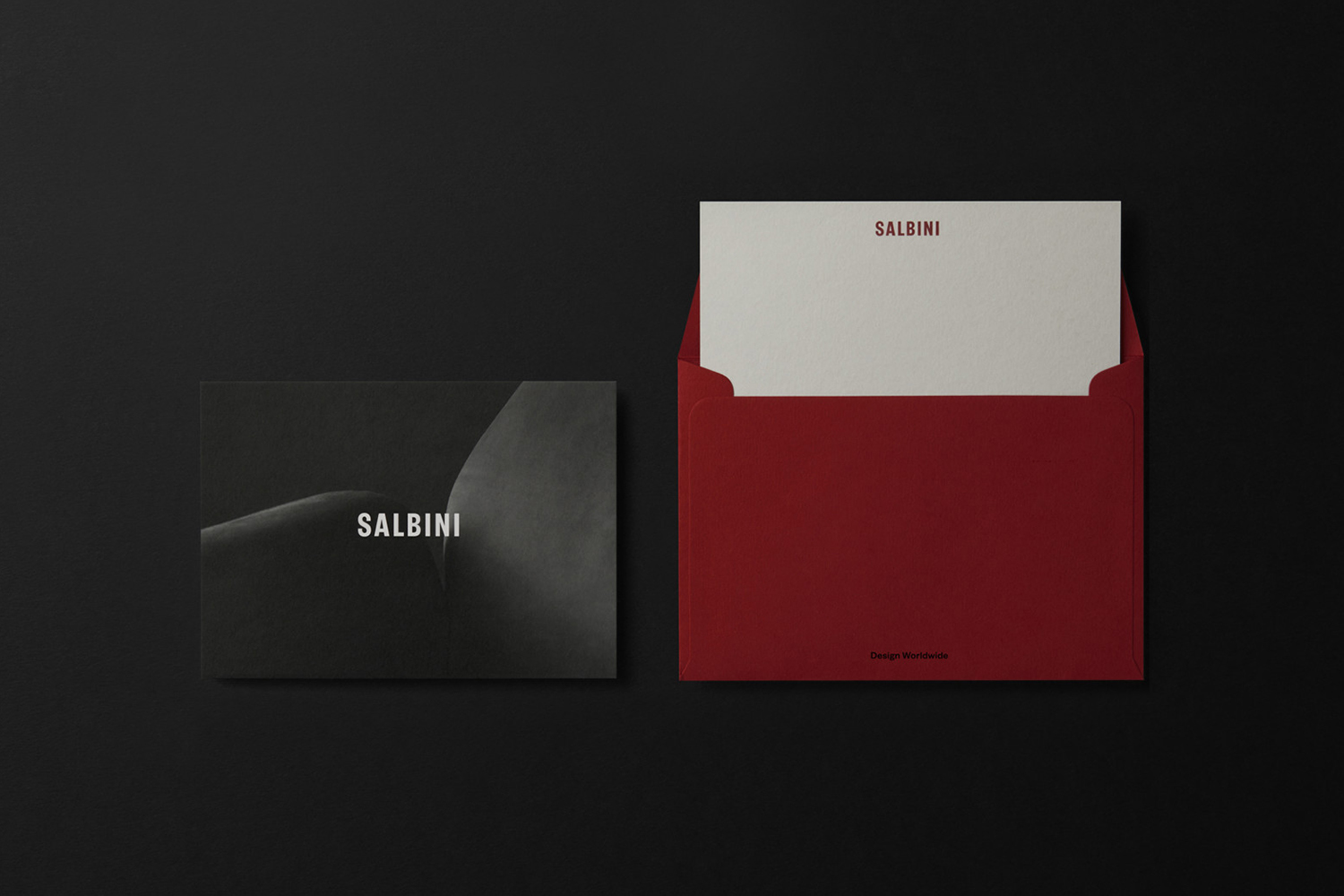 Logotype and Colorplan stationery by Studio Brave for Italian online furniture retailer Salbini.