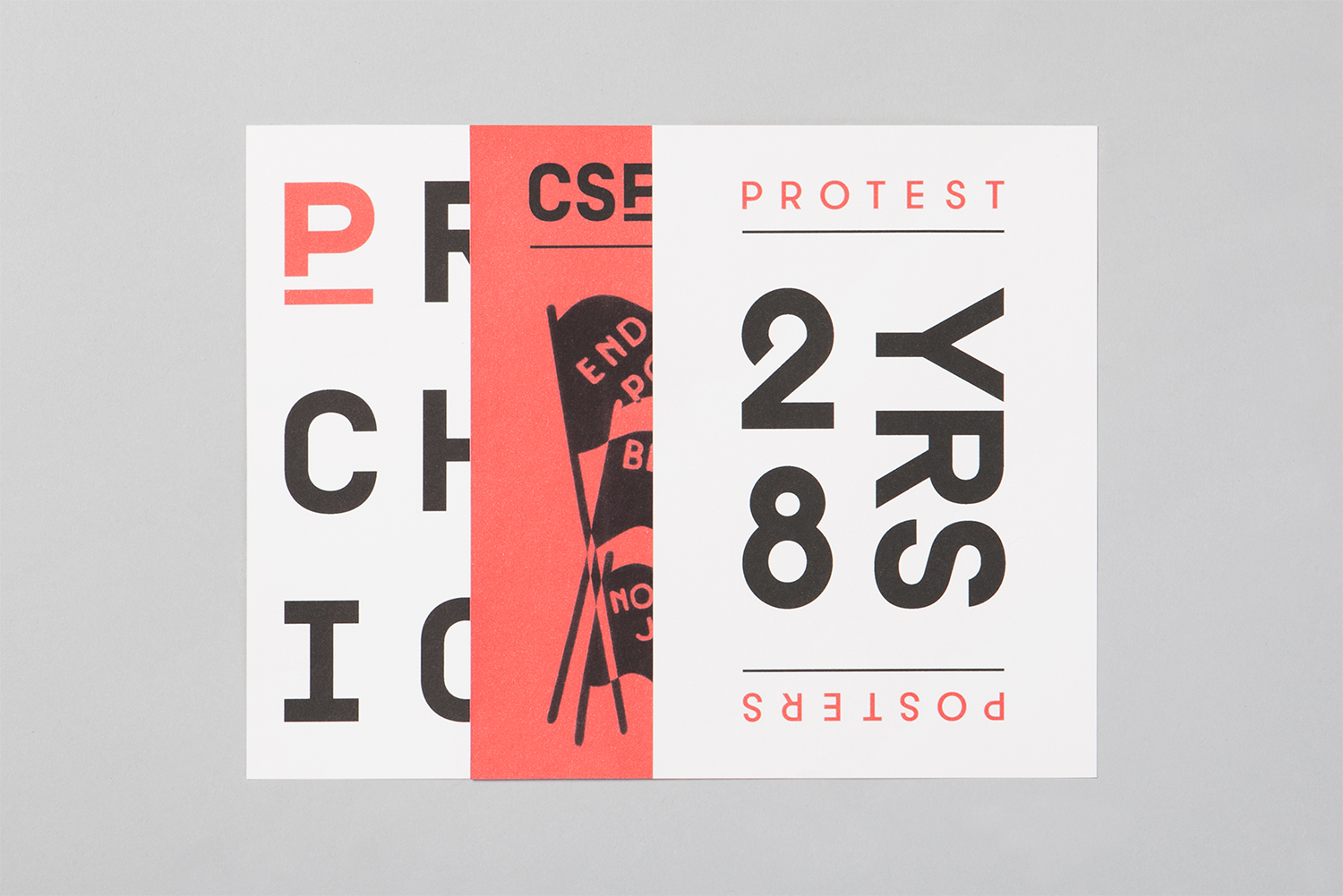 Visual identity and posters by Canadian studio Blok for The Center for the Study of Political Graphics