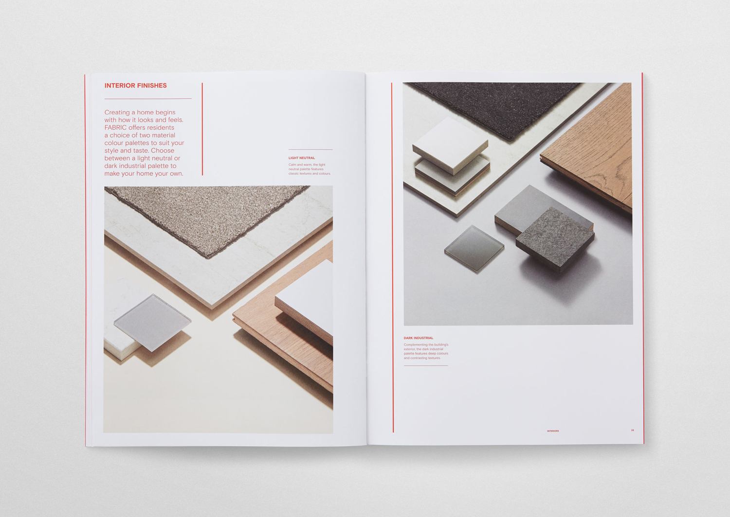 Brand identity and brochure by Richards Partners for Auckland residential development Fabric of Onehunga