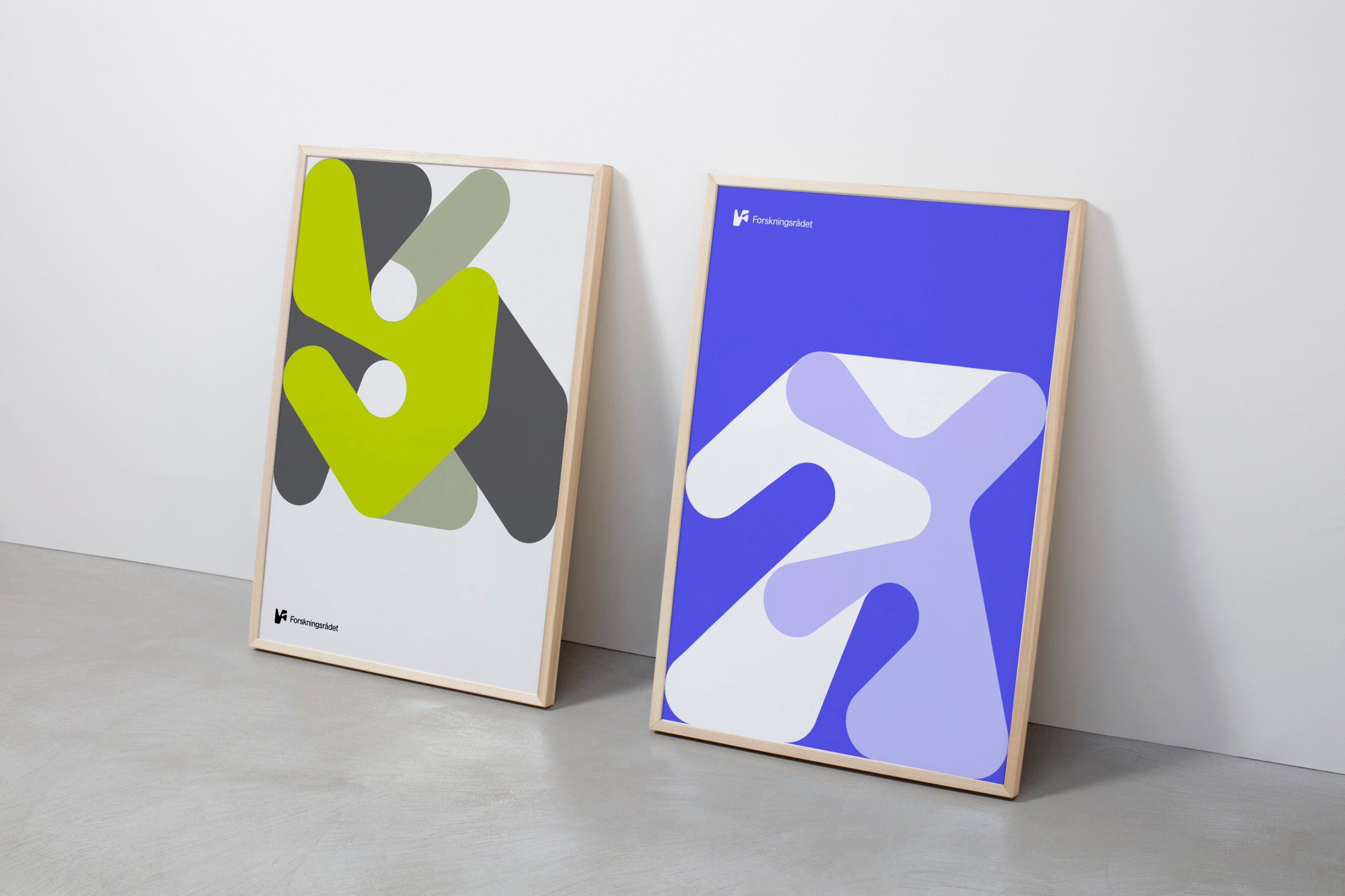 Generative logo and poster design by ANTI for The Norwegian Research Council