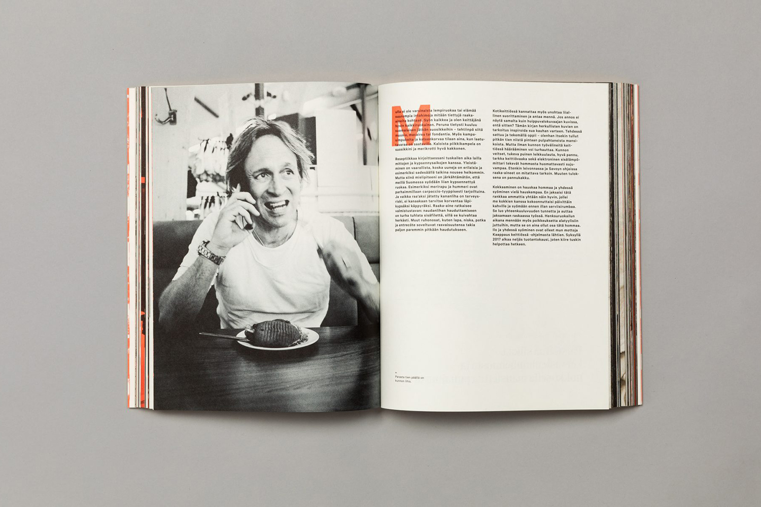 Cookbook designed by Helsinki based Bond for chef and restauranteur Kari Aihinen