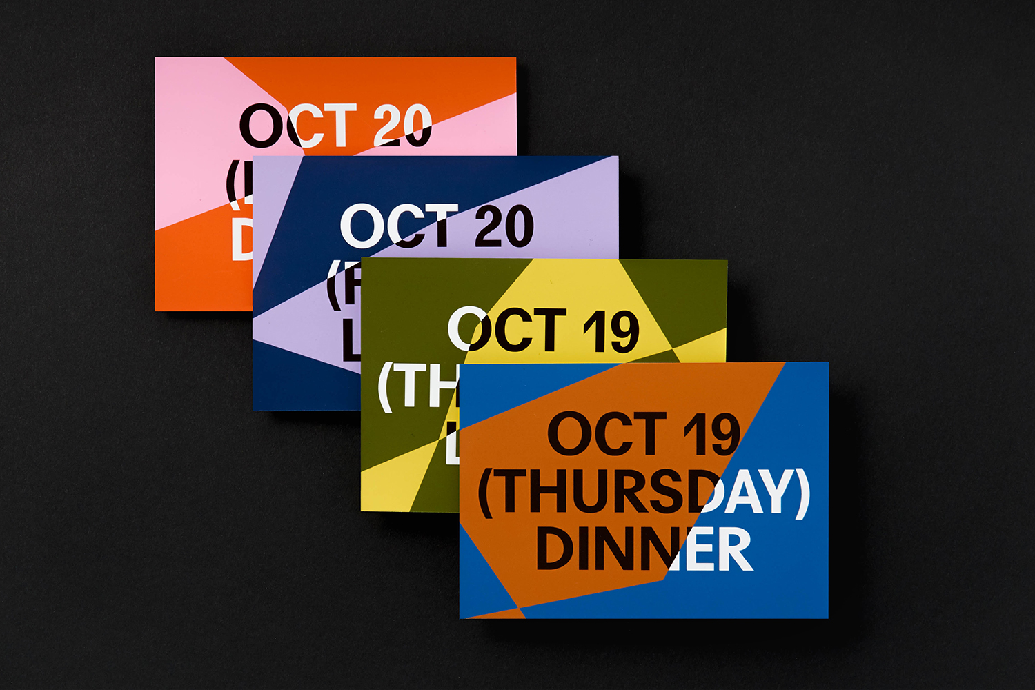 Graphic identity and design for print by Collins for annual conference PopTech
