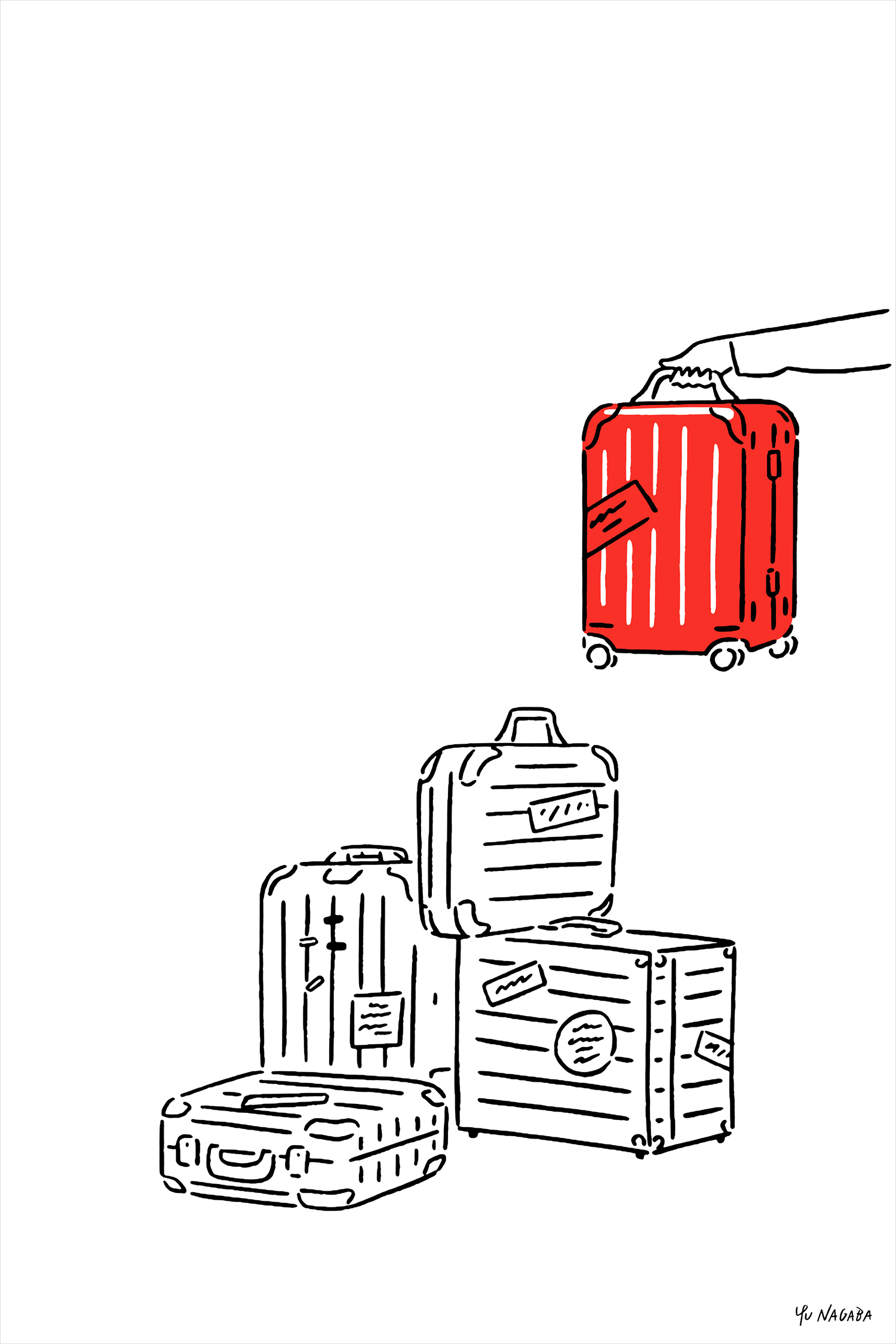 Illustration in Branding – Rimowa by Commission, United Kingdom