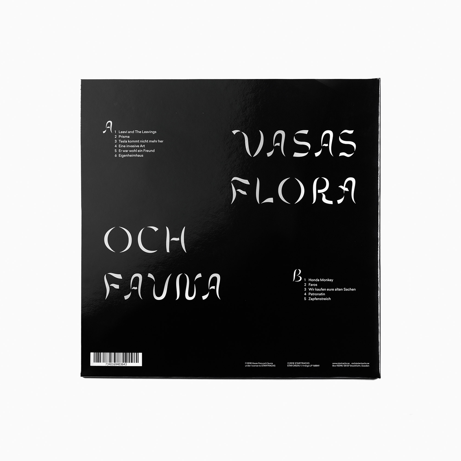LP and CD packaging design by Bedow for Vasas Flora Och Fauna's album Strandgut