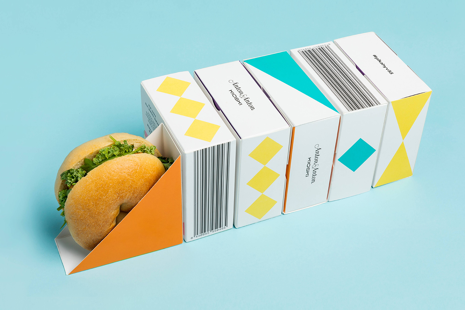 New visual identity and packaging design by Bond for Finnish supermarket and delivery service Anton&Anton Kiosk