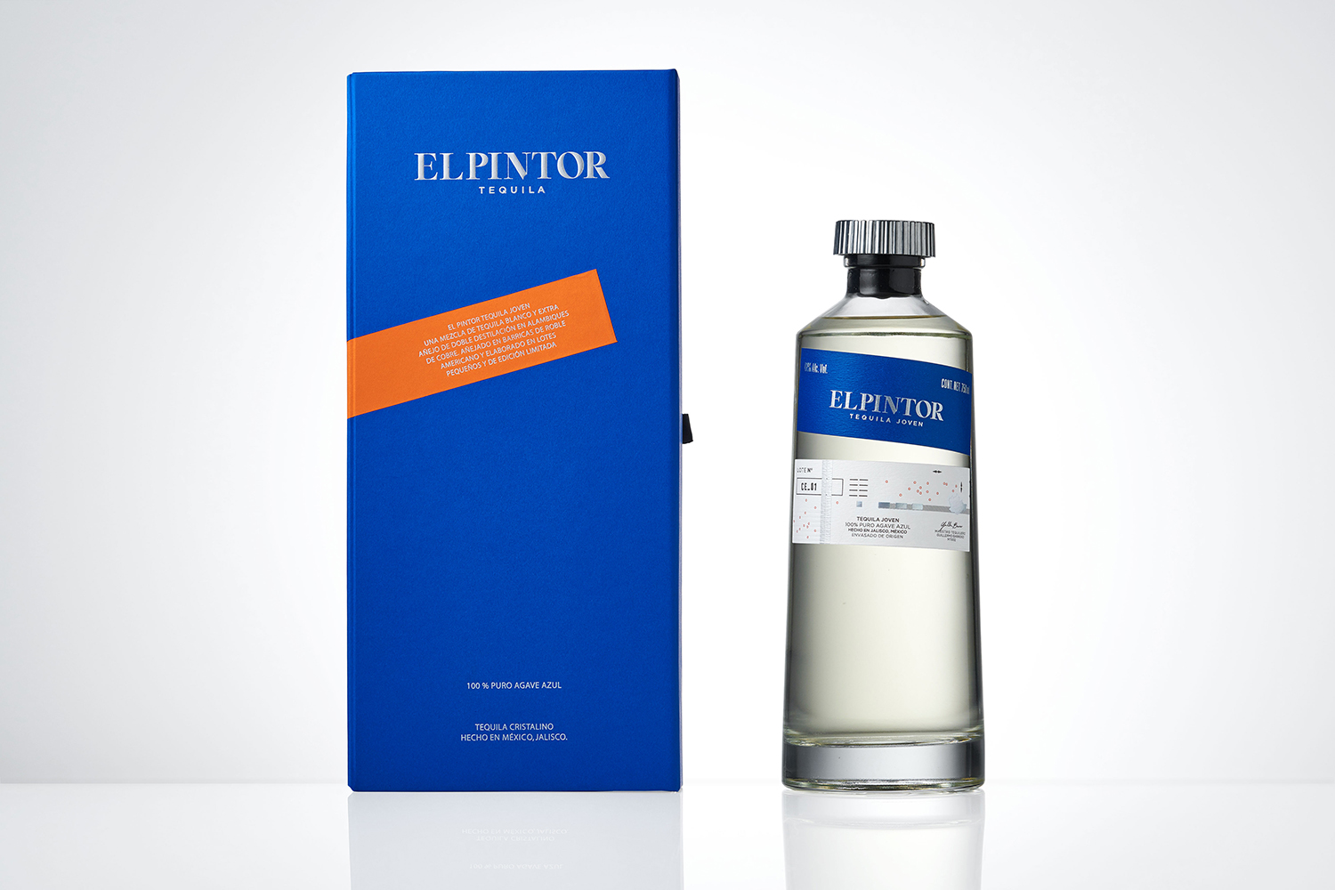 Graphic identity and packaging by Anagrama for mezcal and tequila brand El Pintor