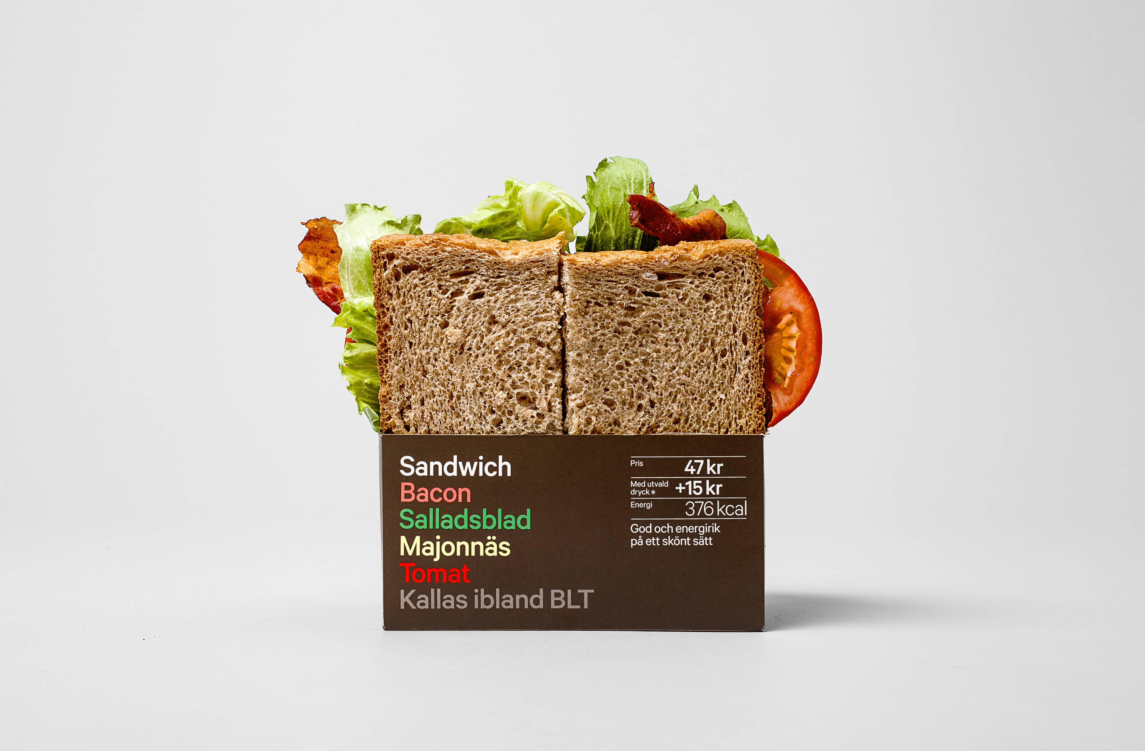 Sandwich packaging designed by BVD for 7-Eleven Sweden