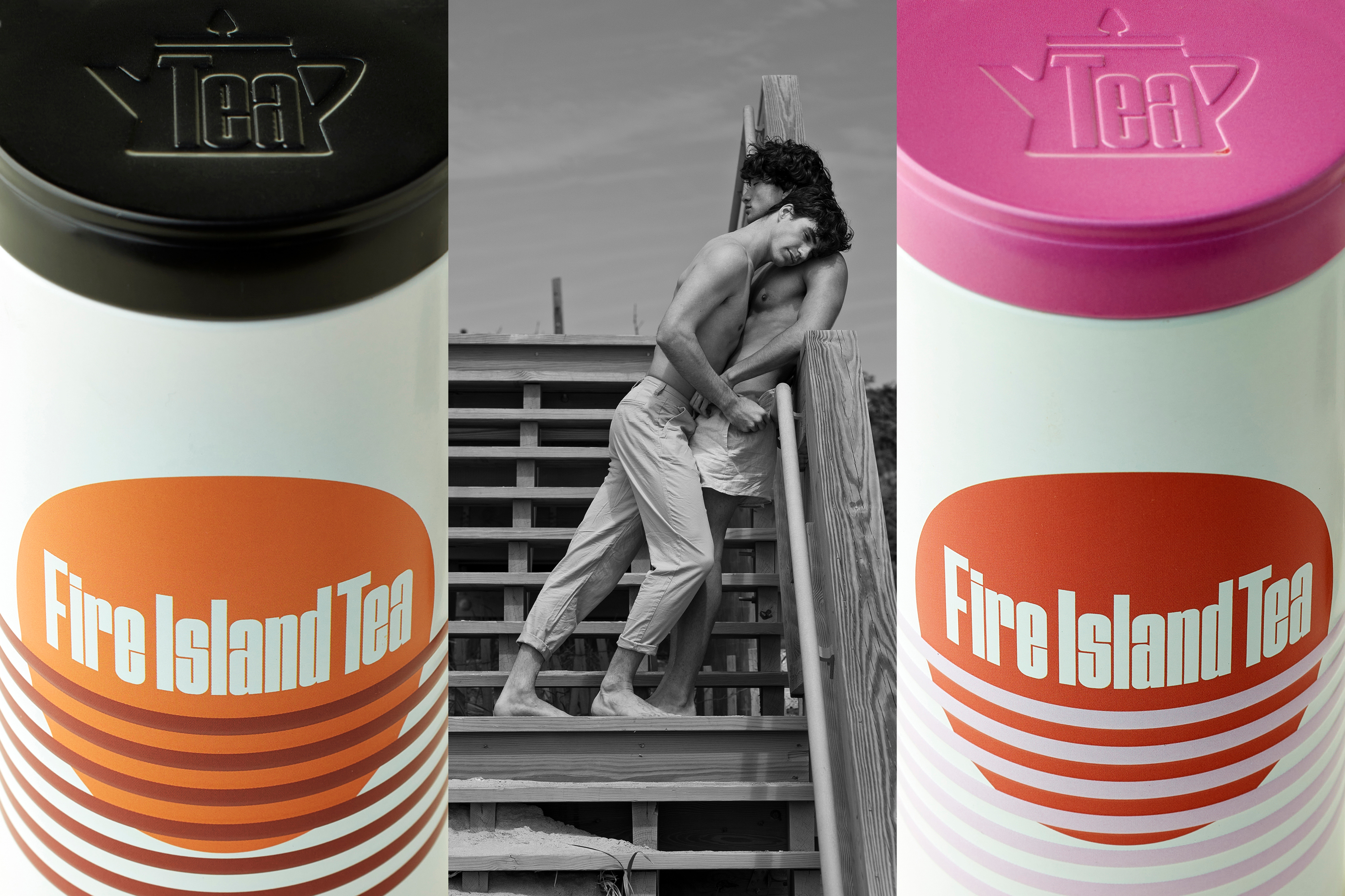 Logotype and packaging design by Stephen Moss for Fire Island Tea